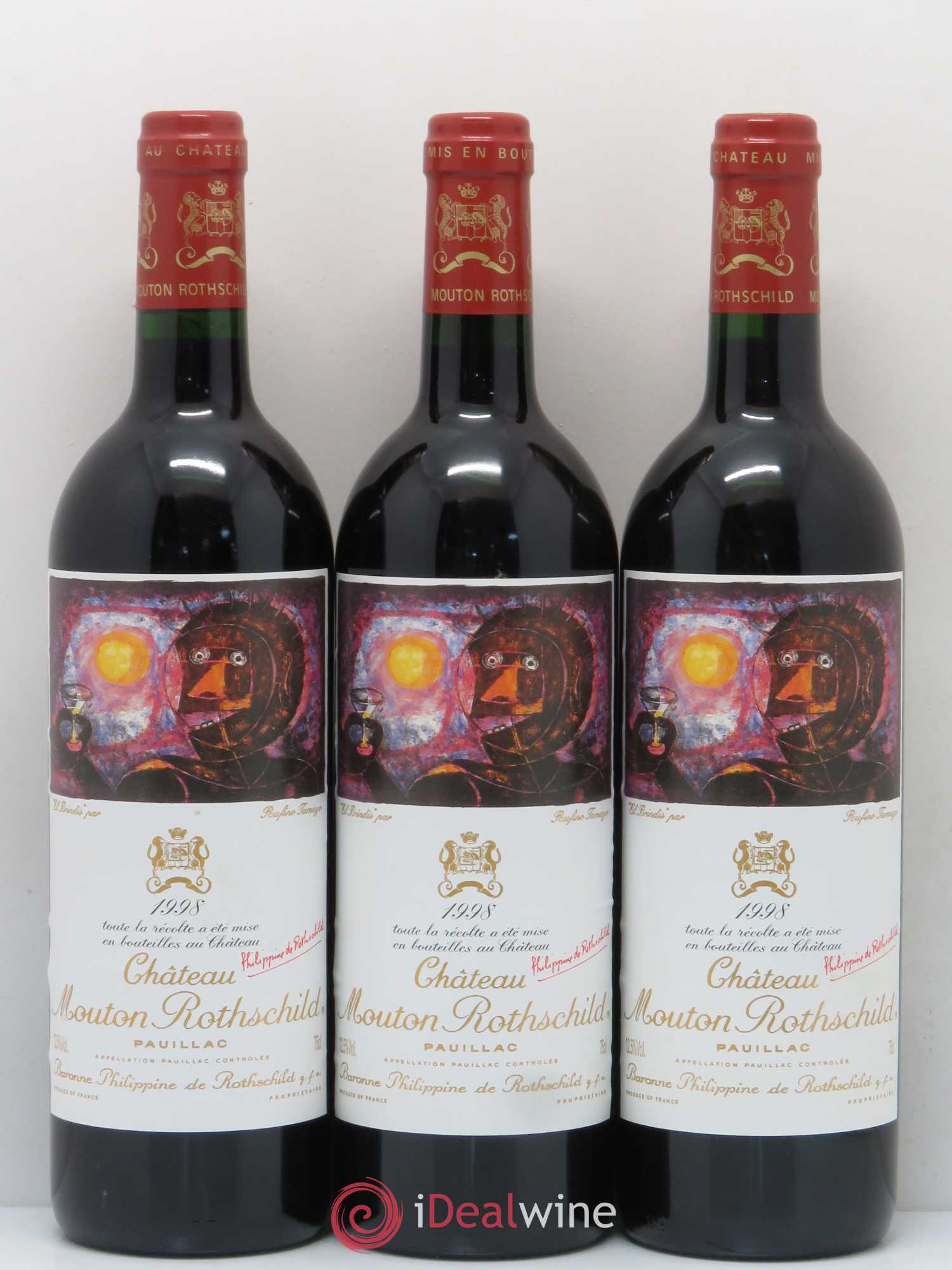 Château Mouton Rothschild 1er Grand Cru Classé 1998 - Lot de 12 bouteilles - 3