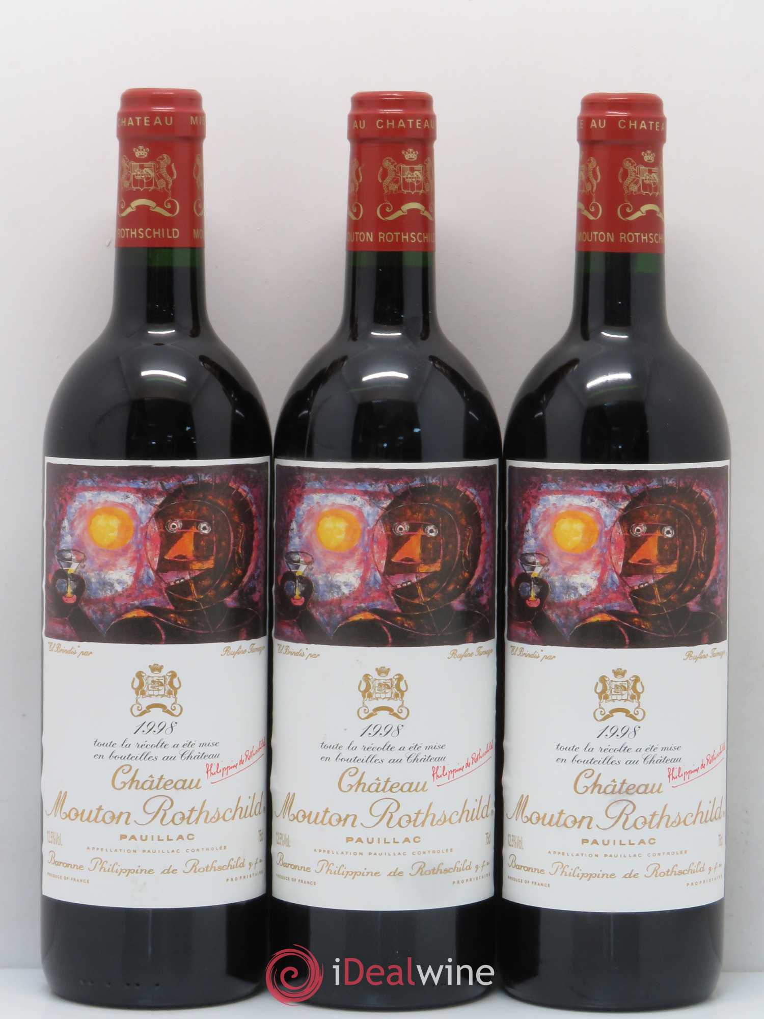 Château Mouton Rothschild 1er Grand Cru Classé 1998 - Lot de 12 bouteilles - 7