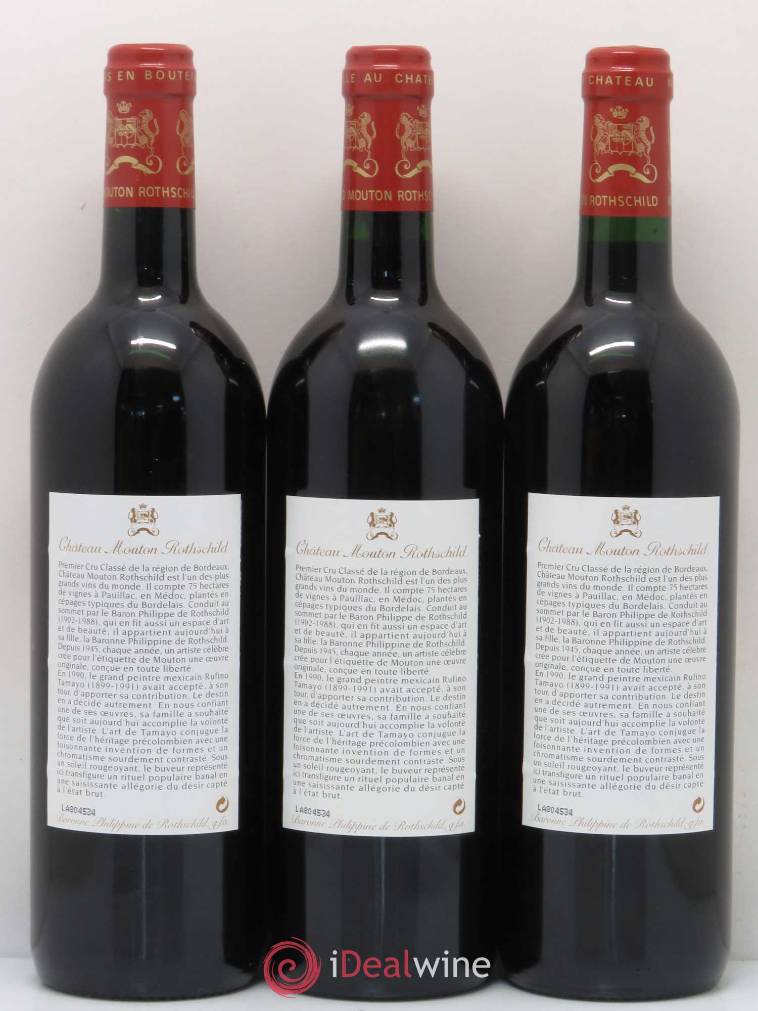 Château Mouton Rothschild 1er Grand Cru Classé 1998 - Lot de 6 bouteilles - 2