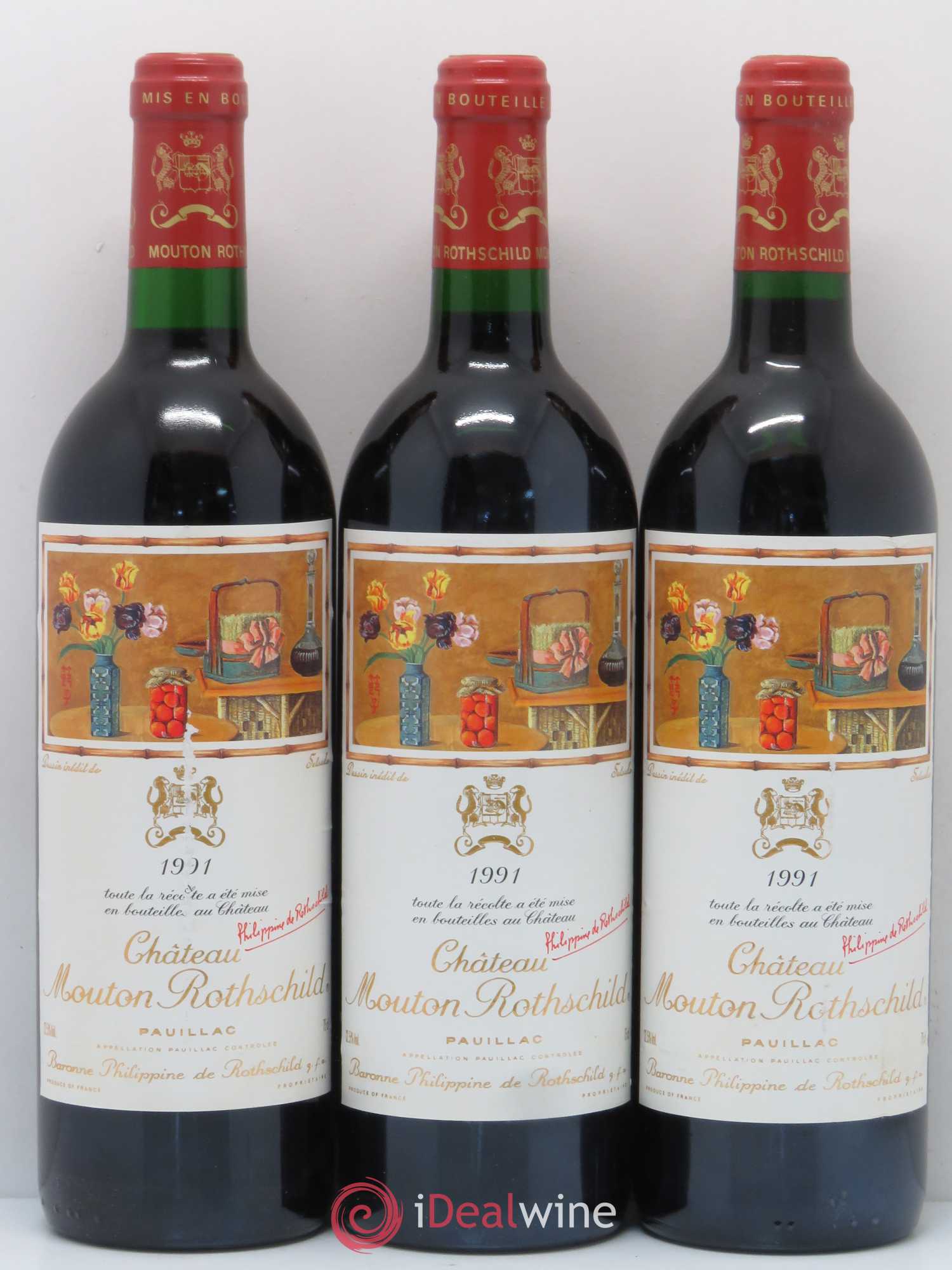 Château Mouton Rothschild 1er Grand Cru Classé 1991 - Lot de 12 bouteilles - 5