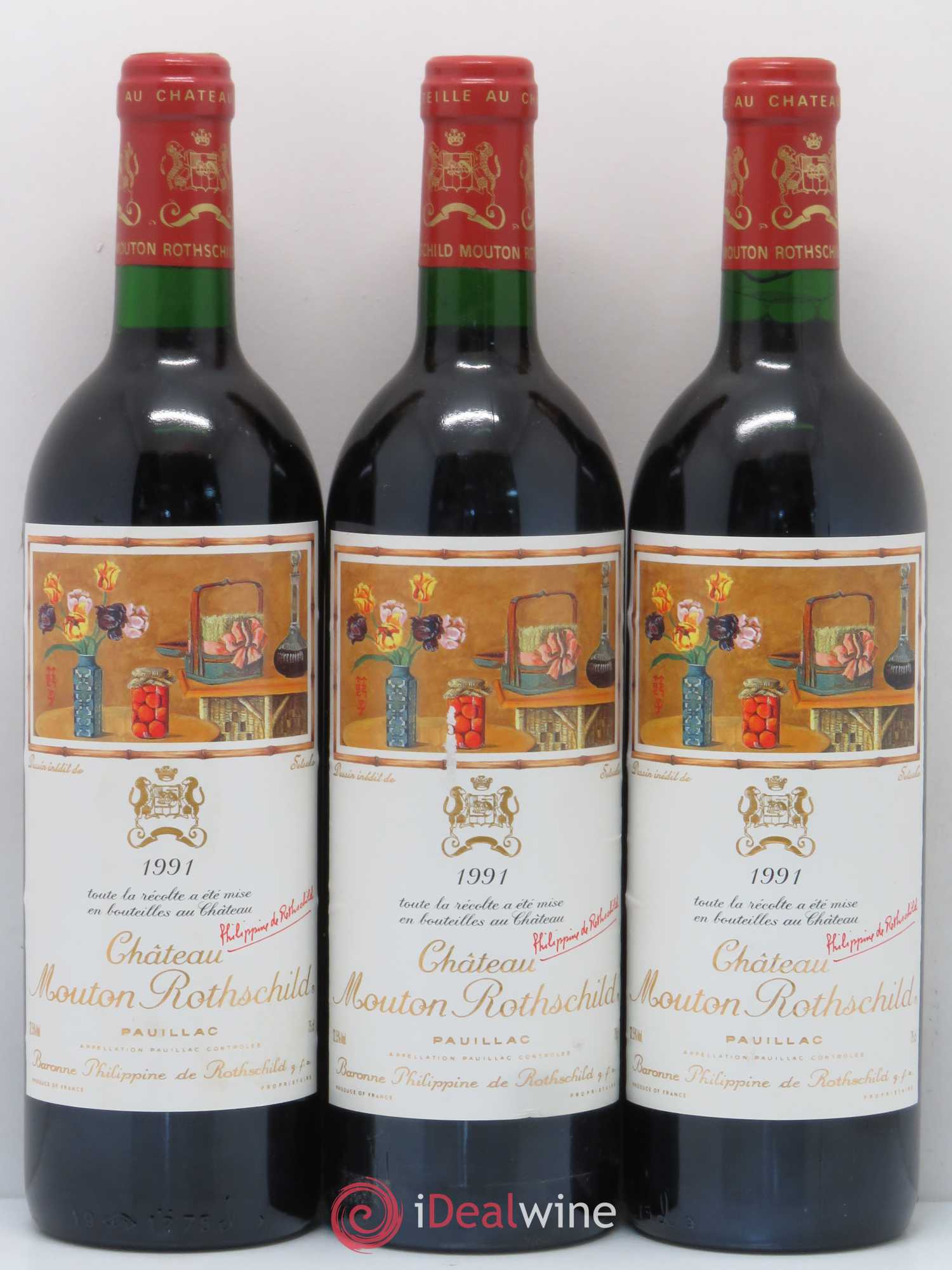 Château Mouton Rothschild 1er Grand Cru Classé 1991 - Lot de 12 bouteilles - 7