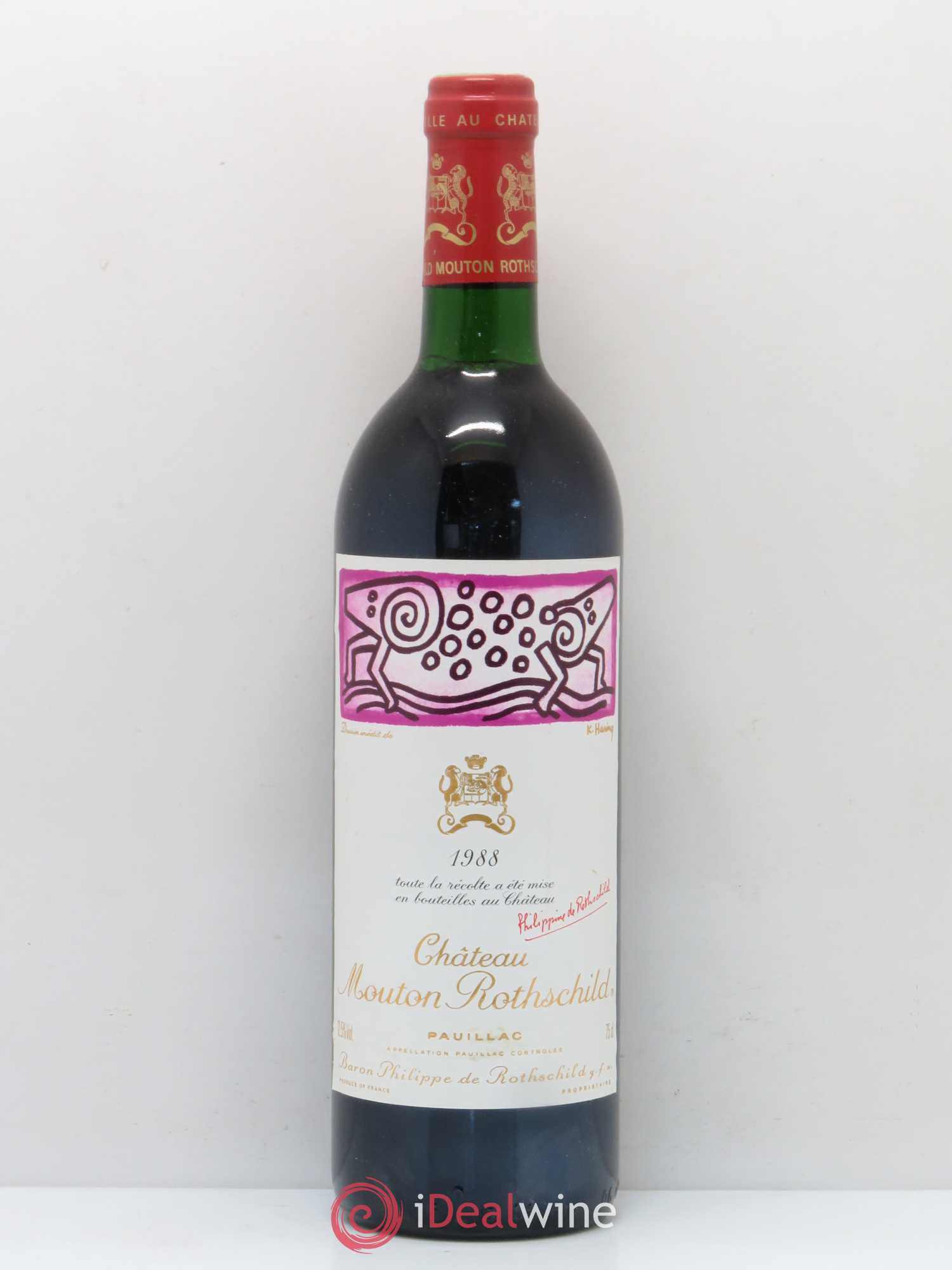 Château Mouton Rothschild 1er Grand Cru Classé 1988 - Lot de 1 bouteille - 0