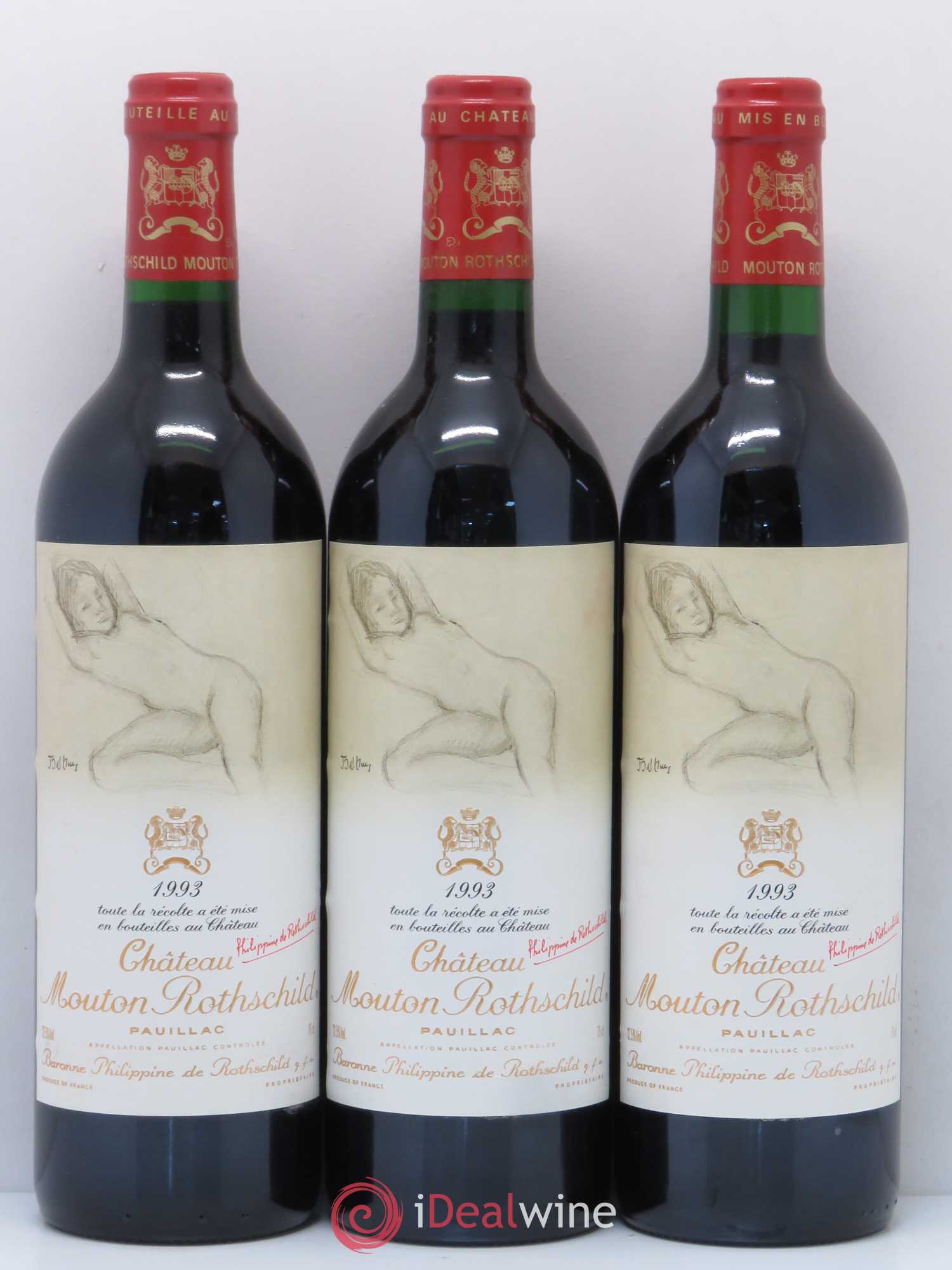 Château Mouton Rothschild 1er Grand Cru Classé 1993 - Lot de 6 bouteilles - 3