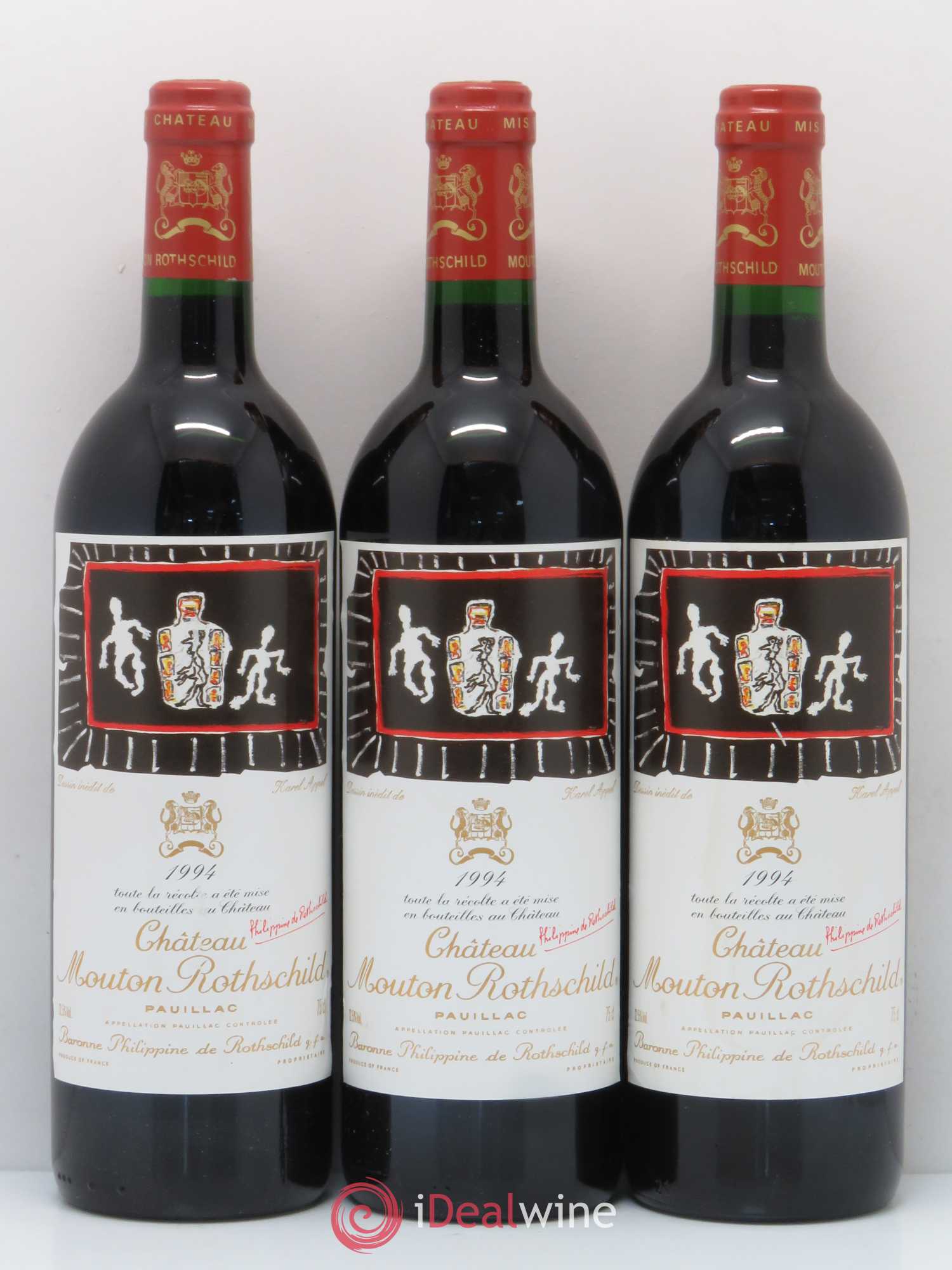 Château Mouton Rothschild 1er Grand Cru Classé 1994 - Lot de 5 bouteilles - 1