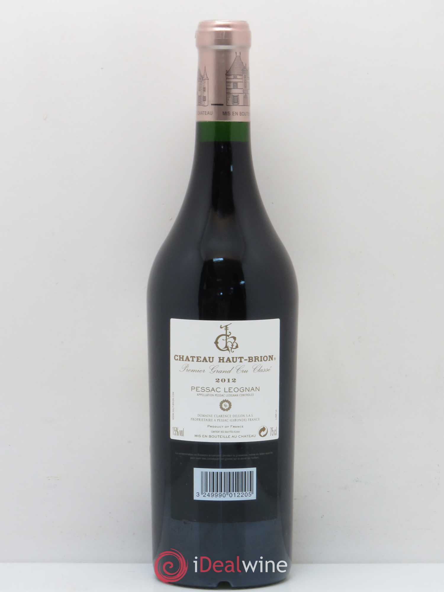 Château Haut Brion 1er Grand Cru Classé 2012 - Lot de 1 bouteille - 1