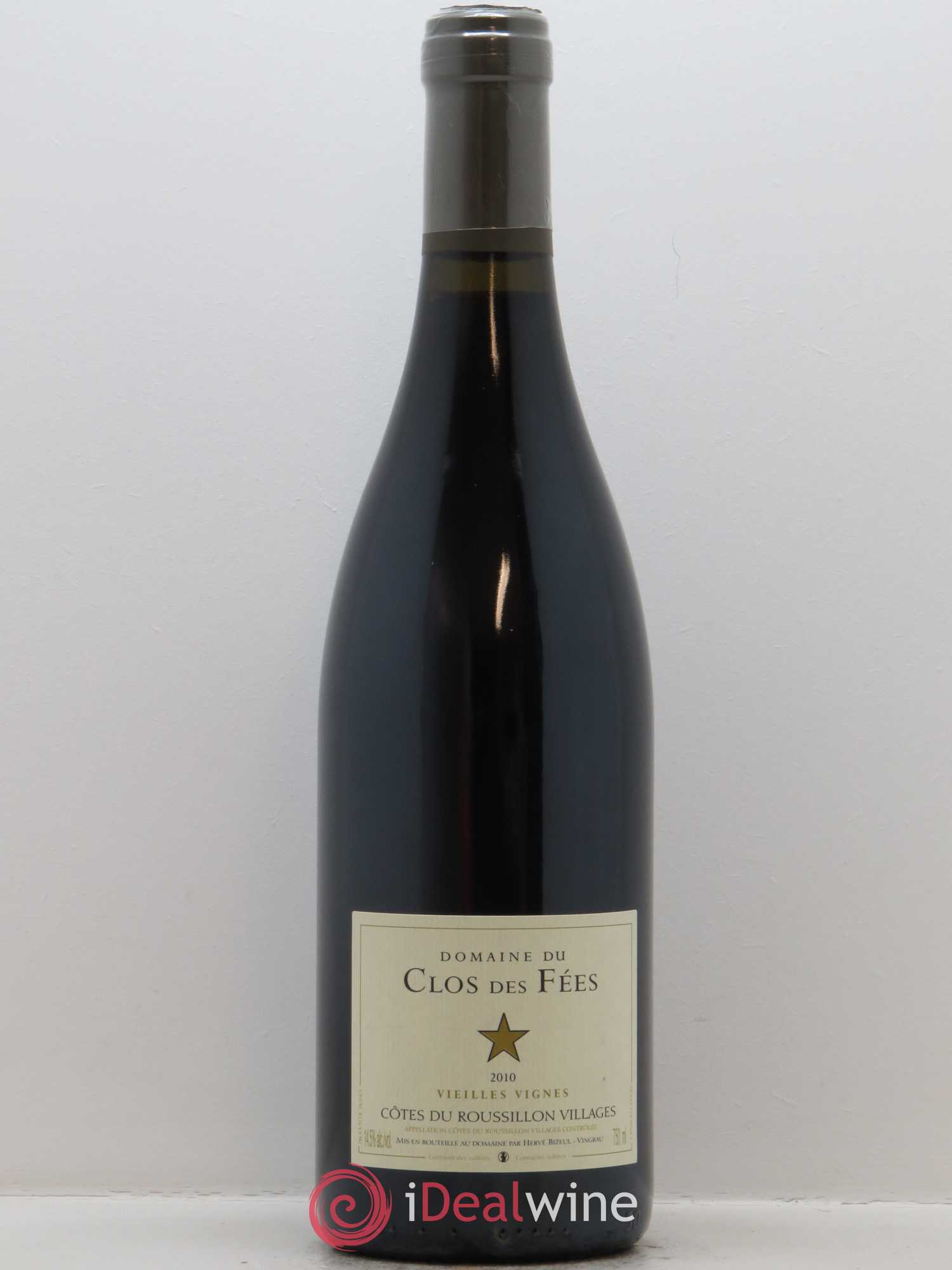 Côtes du Roussillon Villages Clos des Fées Vieilles vignes Hervé Bizeul 2010 - Lot de 1 bouteille - 0