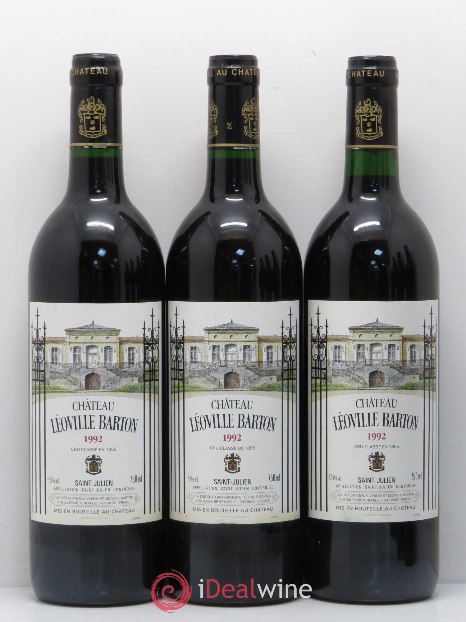 Château Léoville Barton 2ème Grand Cru Classé 1992 - Lot de 12 bouteilles - 2