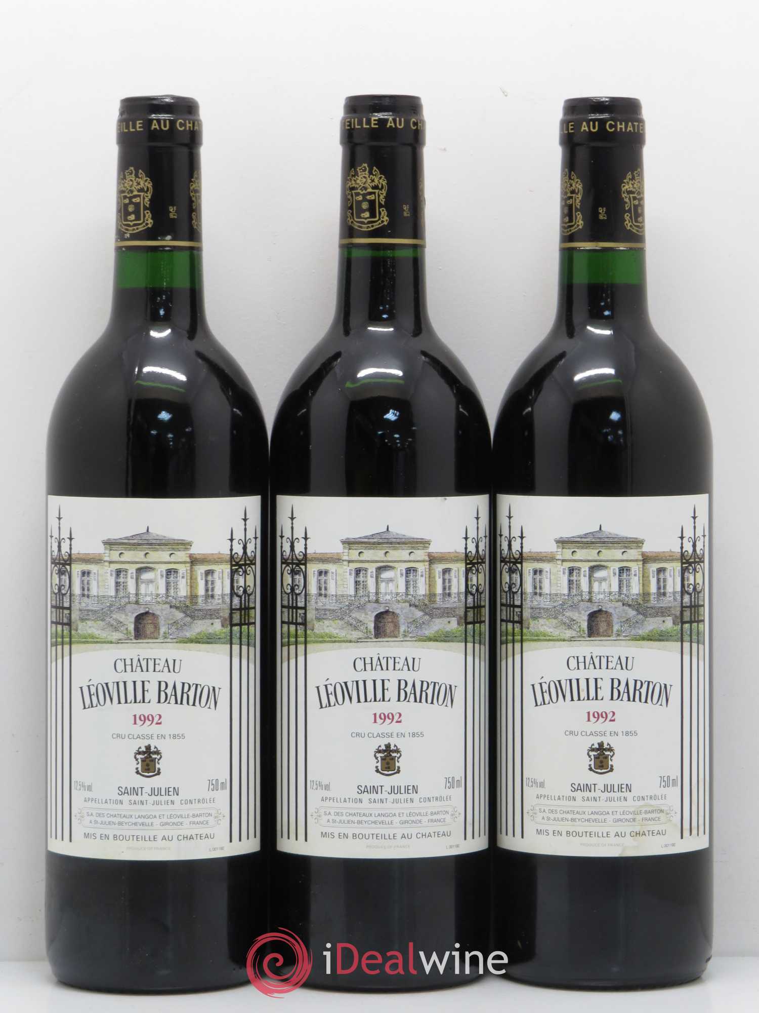 Château Léoville Barton 2ème Grand Cru Classé 1992 - Lot de 12 bouteilles - 4