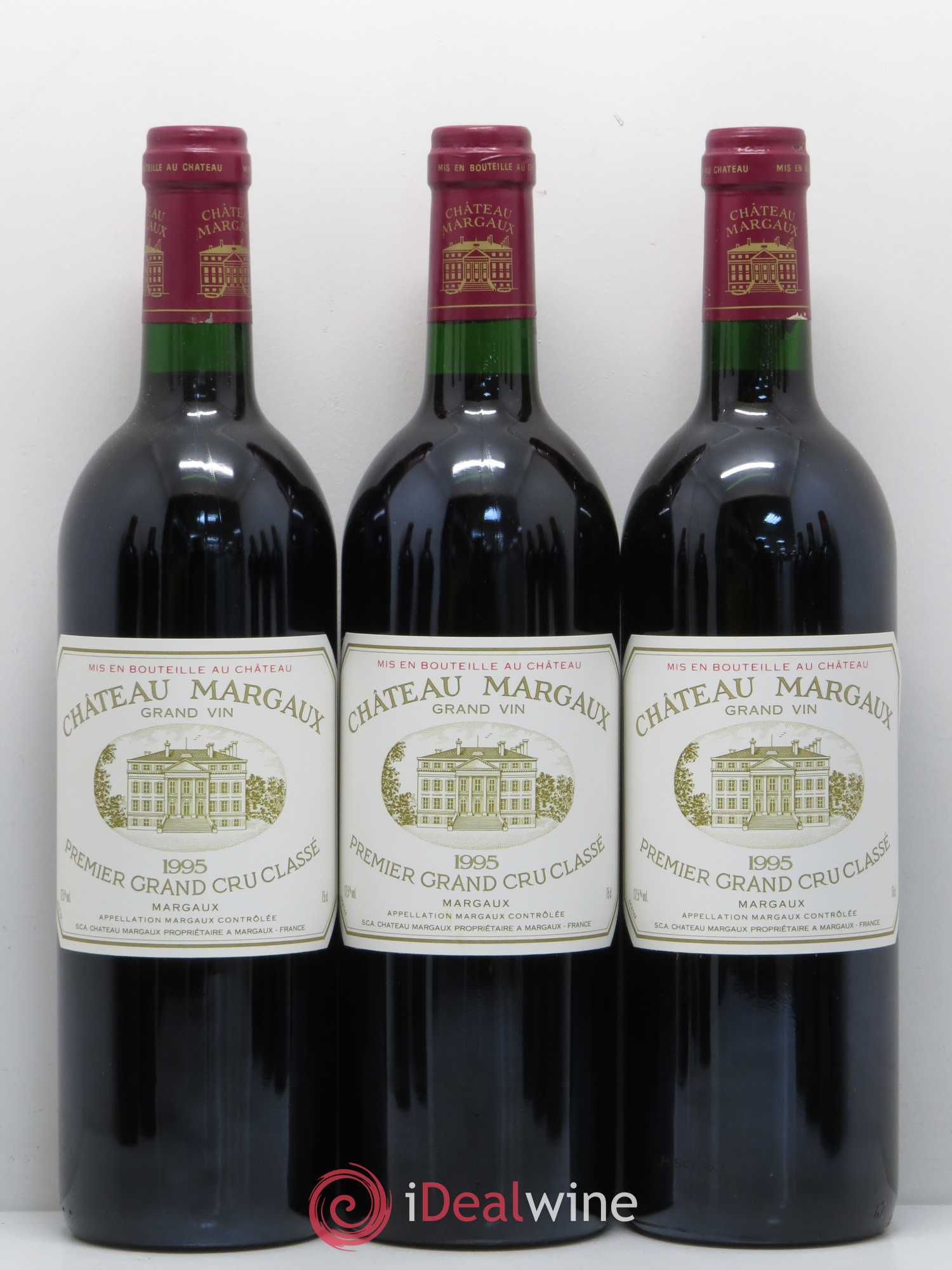 Château Margaux 1er Grand Cru Classé 1995 - Lot de 12 bouteilles - 1