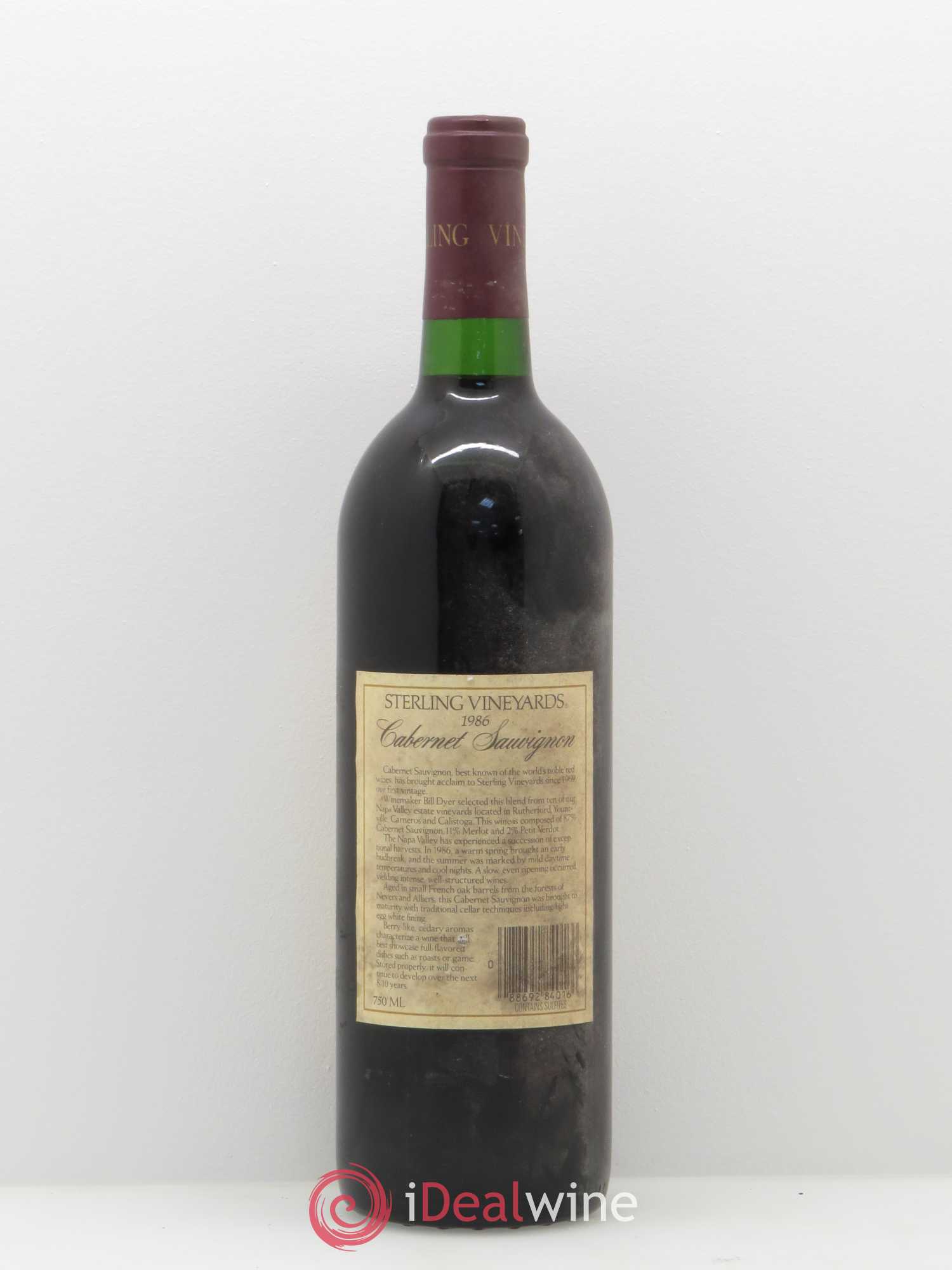 USA Sterling Vineyards 1986 - Posten von 1 Flasche - 1