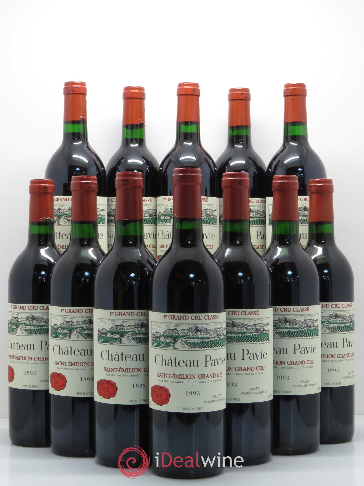 Château Pavie 1er Grand Cru Classé A 1993 - Lot de 12 bouteilles - 0
