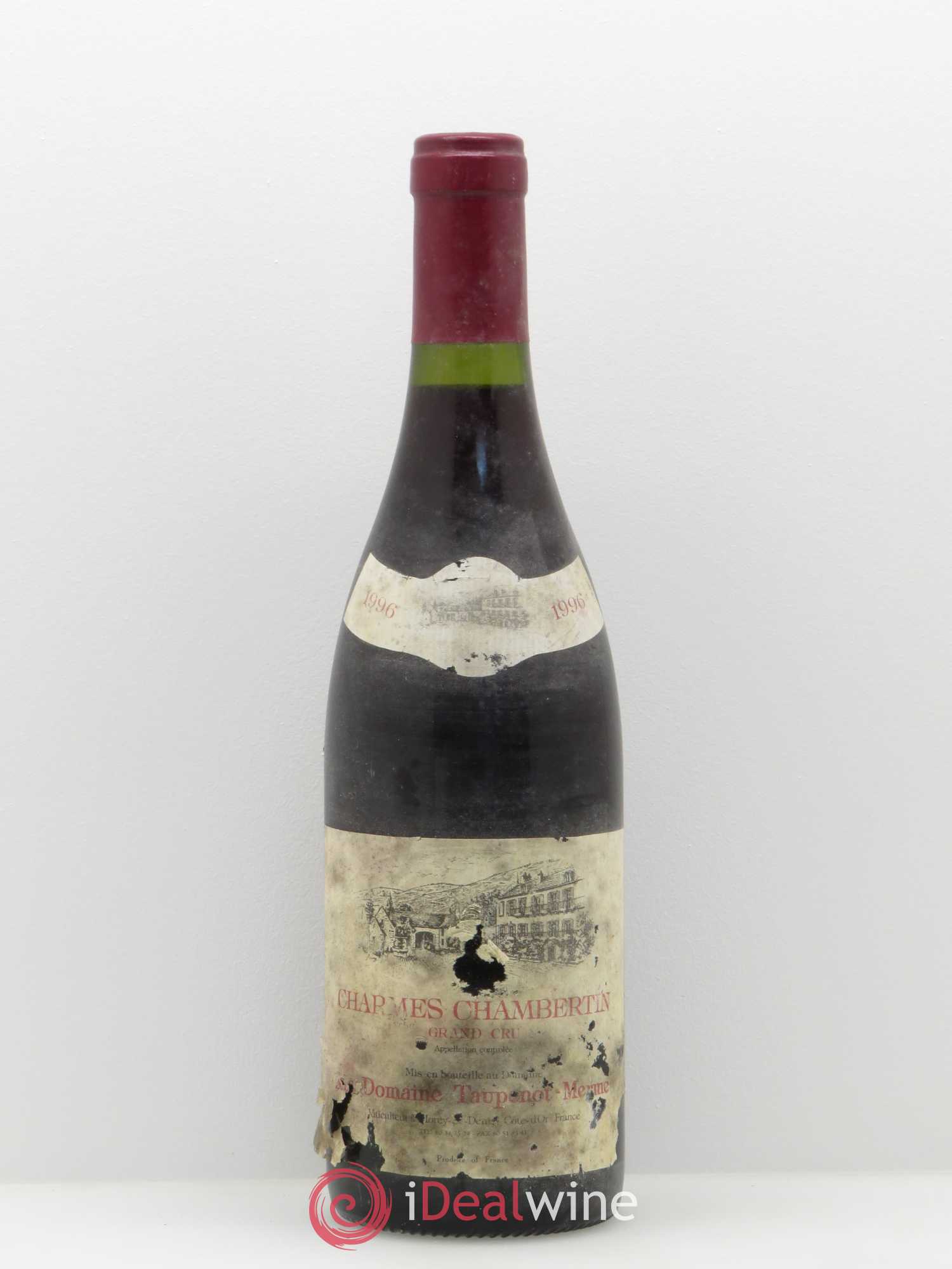 Charmes-Chambertin Grand Cru Domaine Taupenot-Merme 1996 - Lot de 1 bouteille - 0