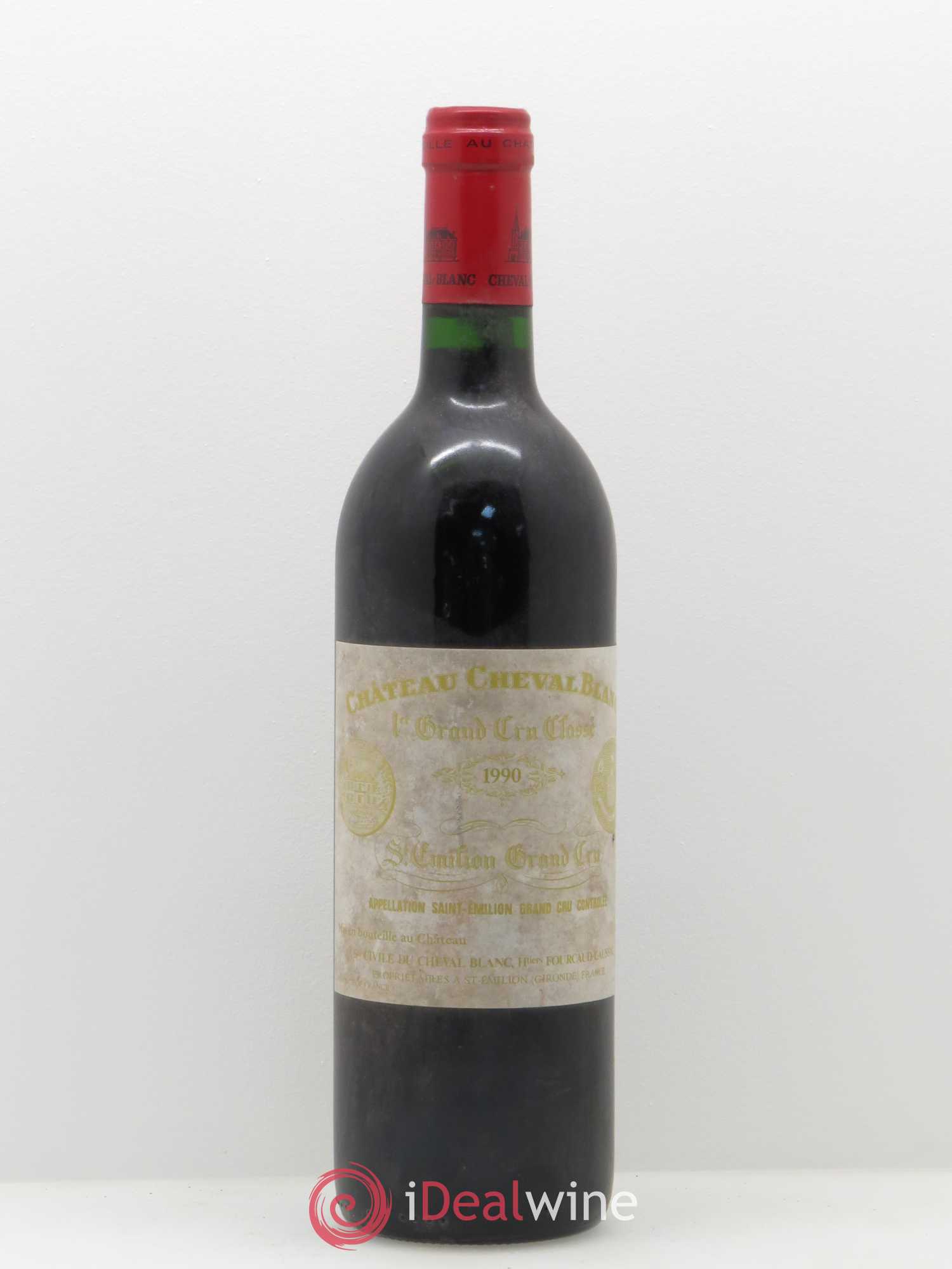Château Cheval Blanc 1er Grand Cru Classé A 1990 - Lot de 1 bouteille - 0