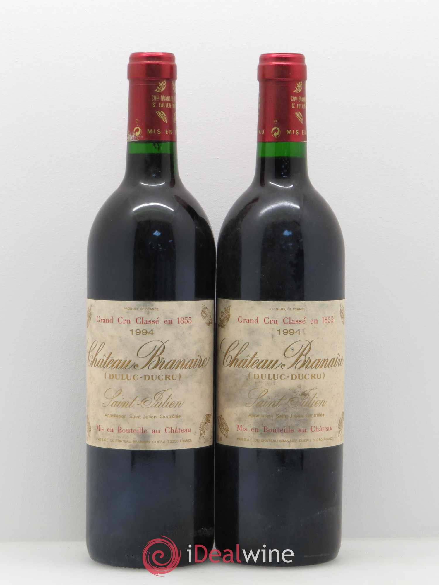 Château Branaire Ducru 4ème Grand Cru Classé 1994 - Lot de 2 bouteilles - 0