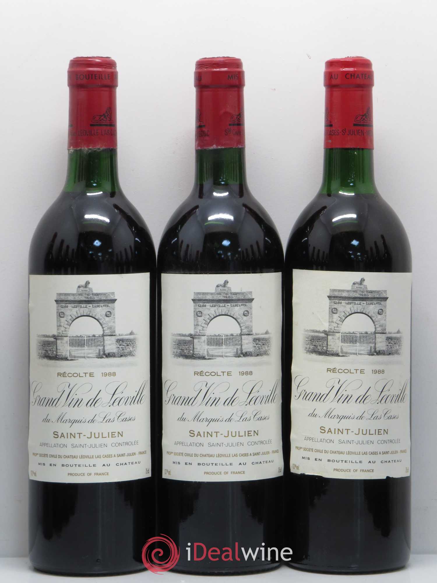 Château Léoville Las Cases 2ème Grand Cru Classé 1988 - Lot de 12 bouteilles - 1