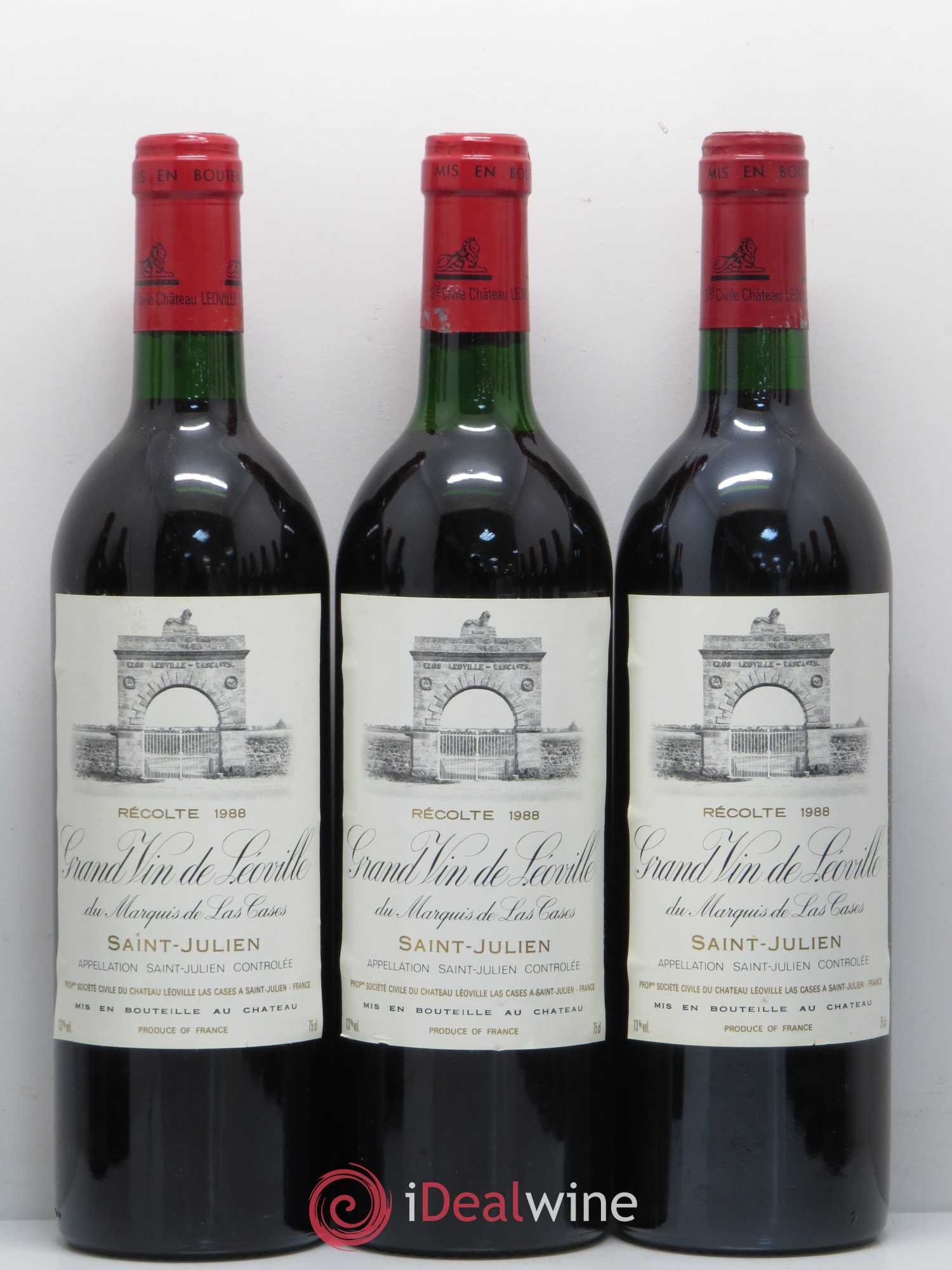 Château Léoville Las Cases 2ème Grand Cru Classé 1988 - Lot de 12 bouteilles - 2
