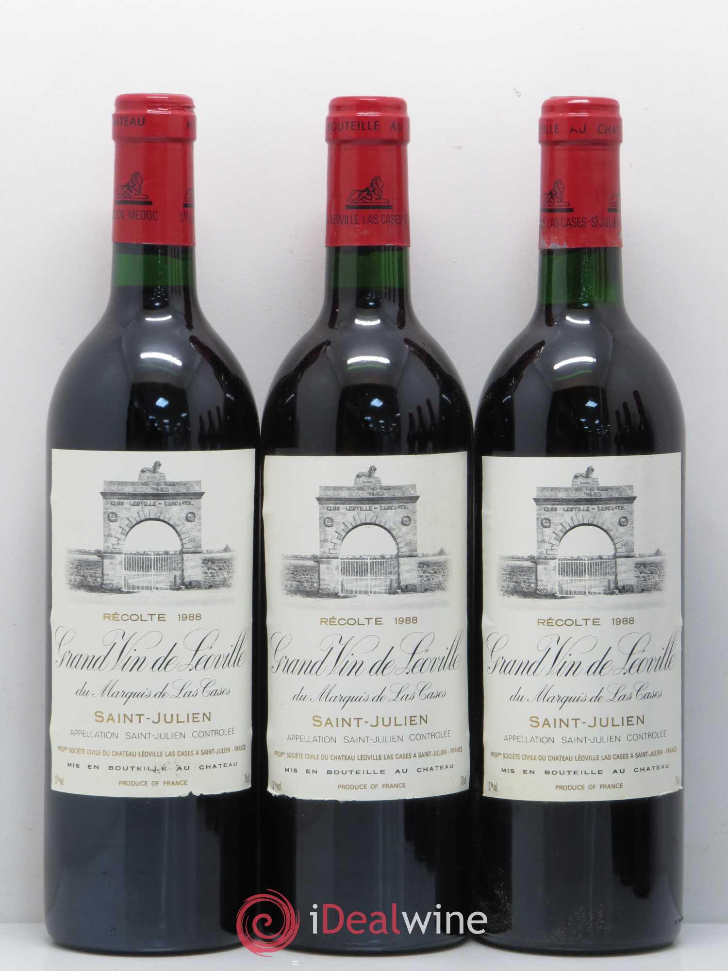 Château Léoville Las Cases 2ème Grand Cru Classé 1988 - Lot de 12 bouteilles - 3