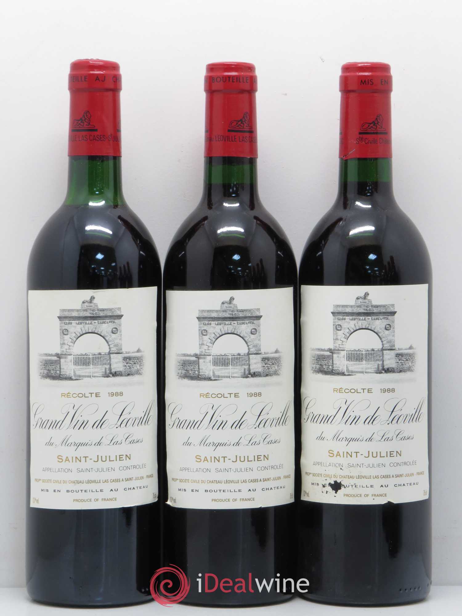 Château Léoville Las Cases 2ème Grand Cru Classé 1988 - Lot de 12 bouteilles - 4