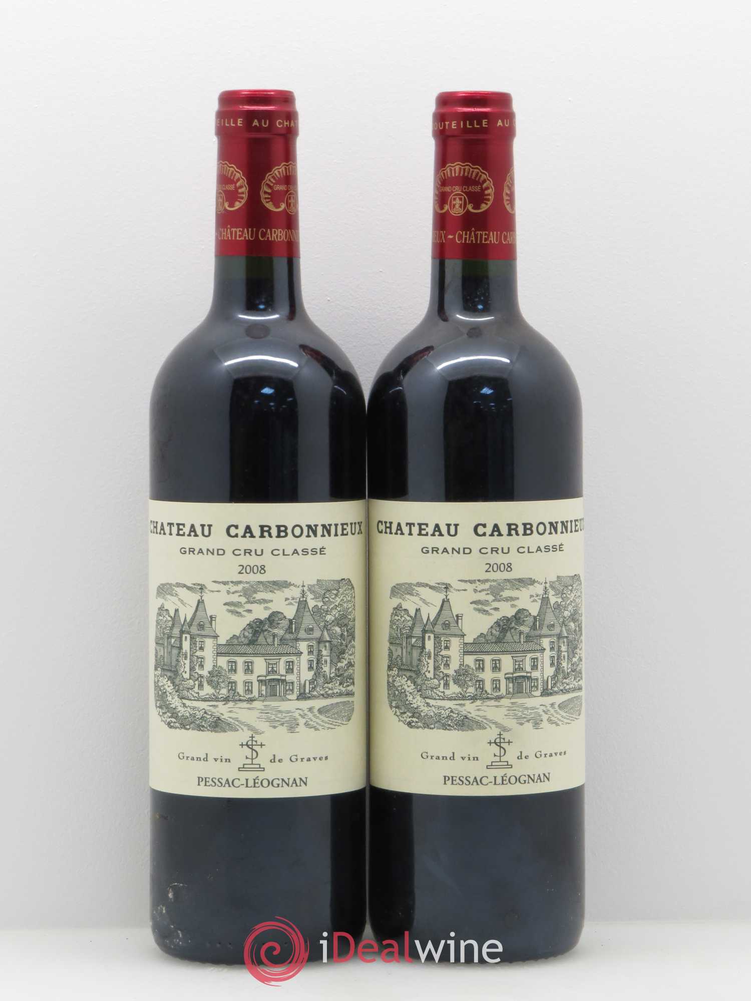 Château Carbonnieux Cru Classé de Graves 2008 - Lot de 2 bouteilles - 0