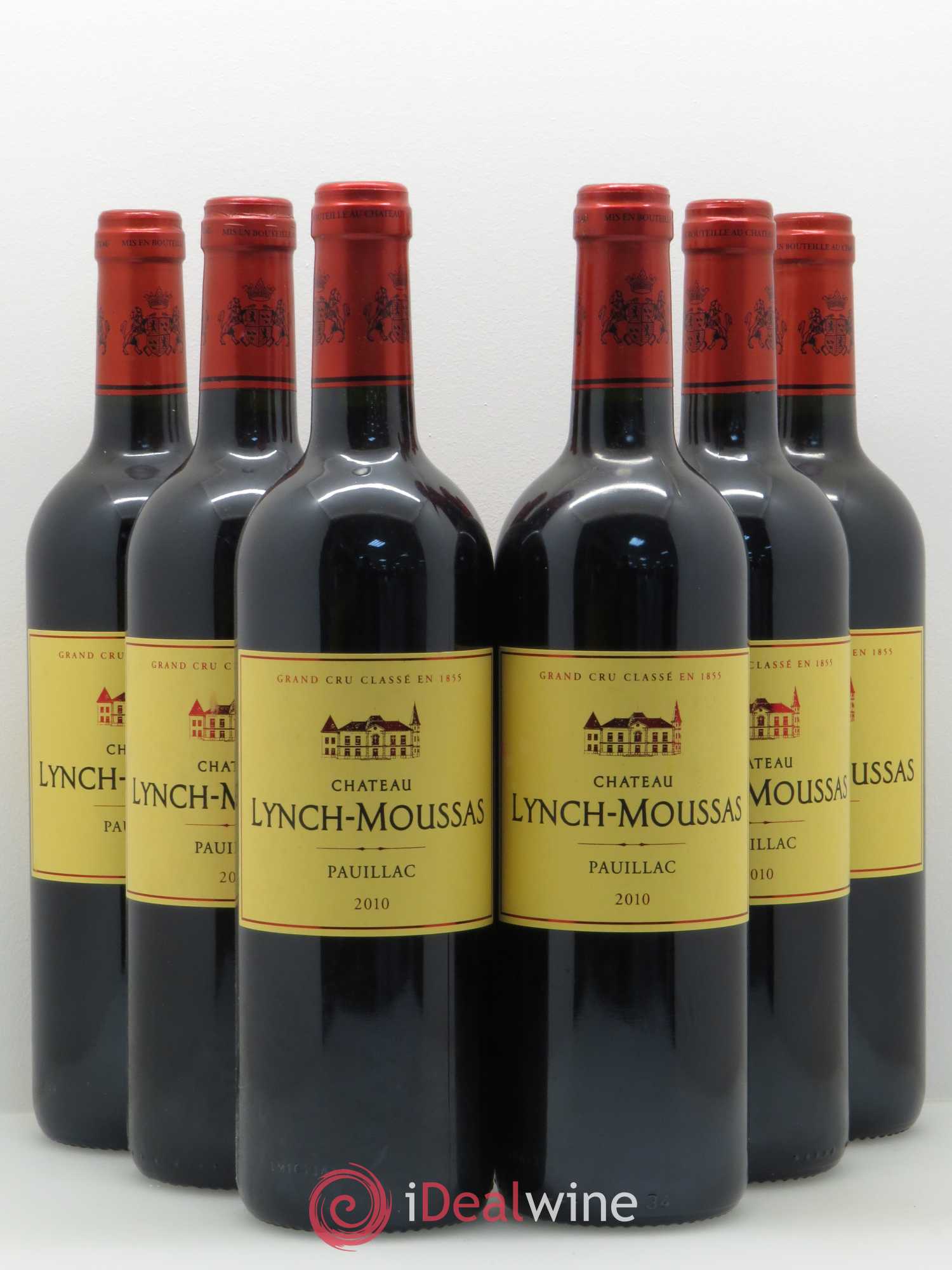 Château Lynch Moussas 5ème Grand Cru Classé 2010 - Lot de 6 bouteilles - 0