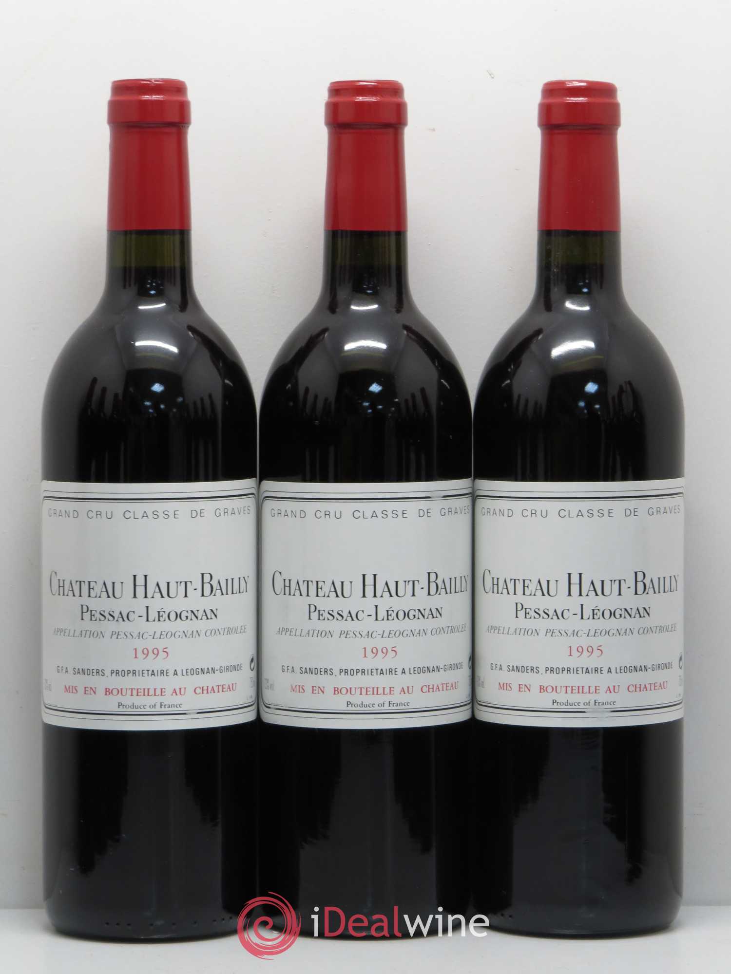 Château Haut-Bailly Cru Classé de Graves 1995 - Lot de 12 bouteilles - 1