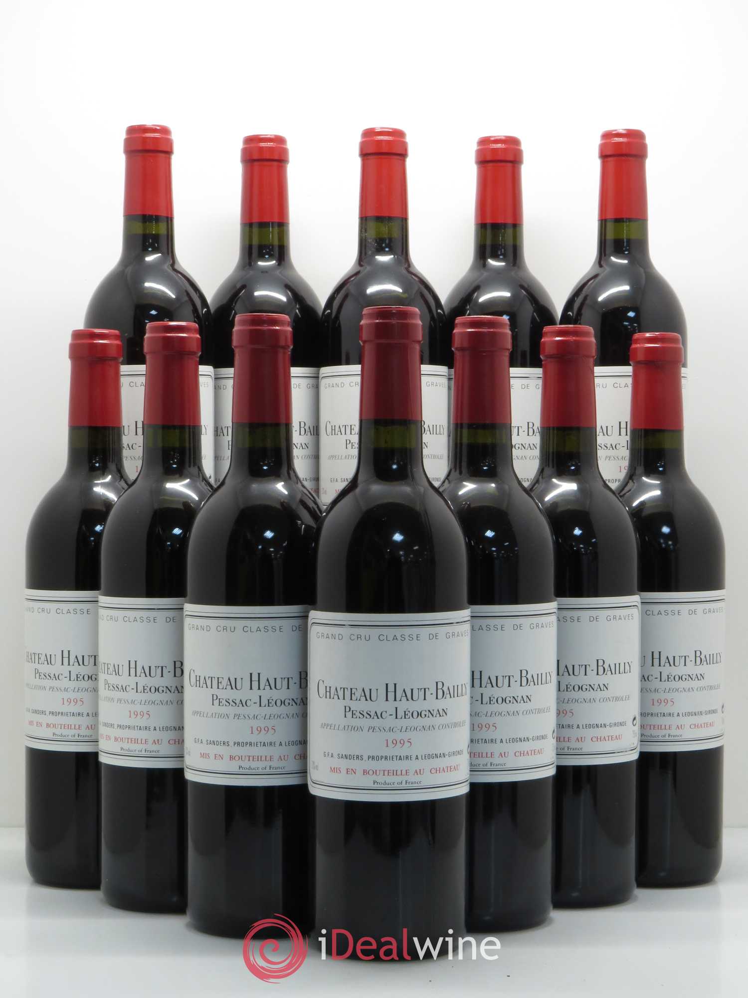 Château Haut-Bailly Cru Classé de Graves 1995 - Lot de 12 bouteilles - 0