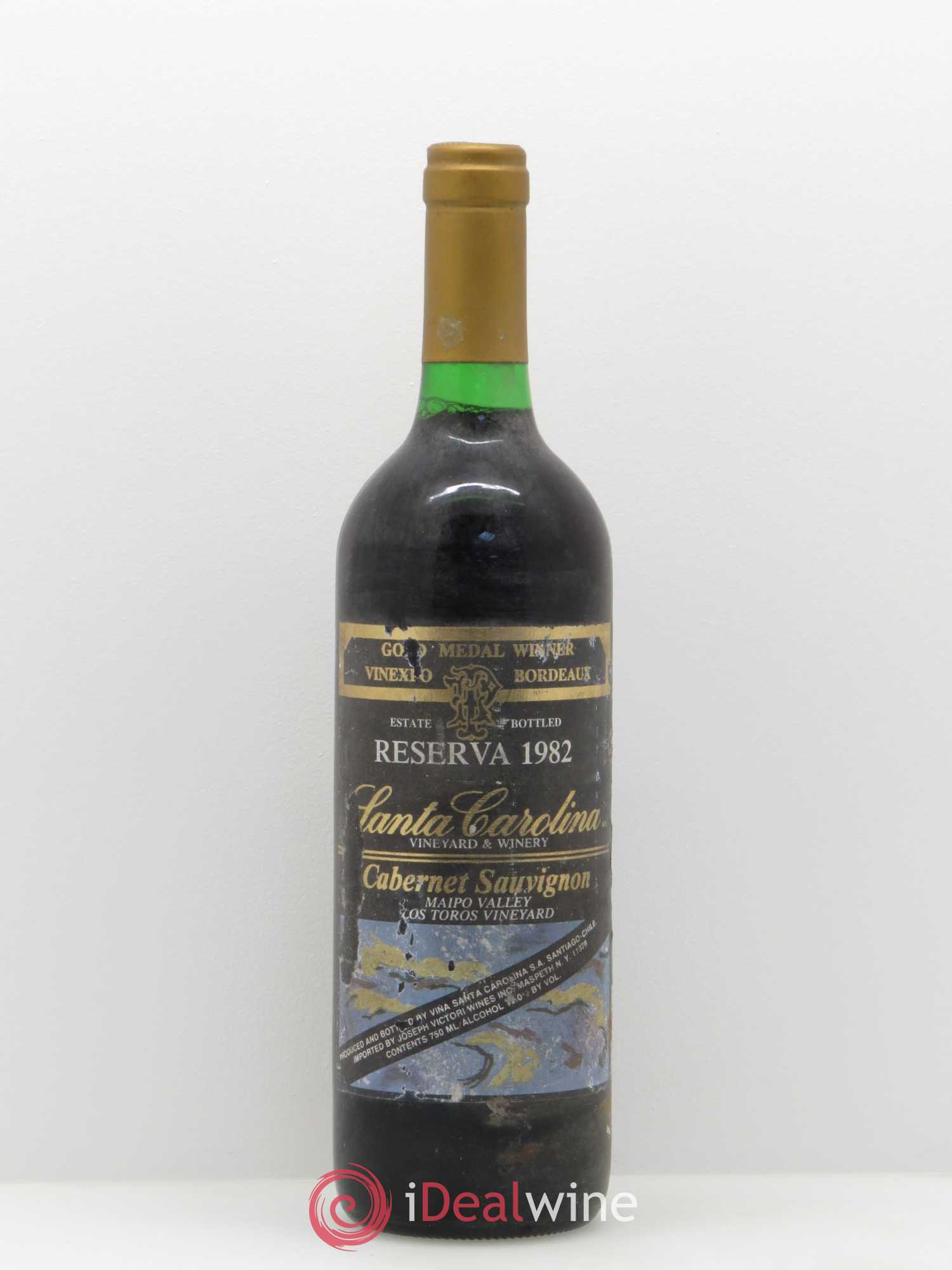 Chili Santa Carolina Cabernet Sauvignon Maipo Valley 1982 - Posten von 1 Flasche - 0