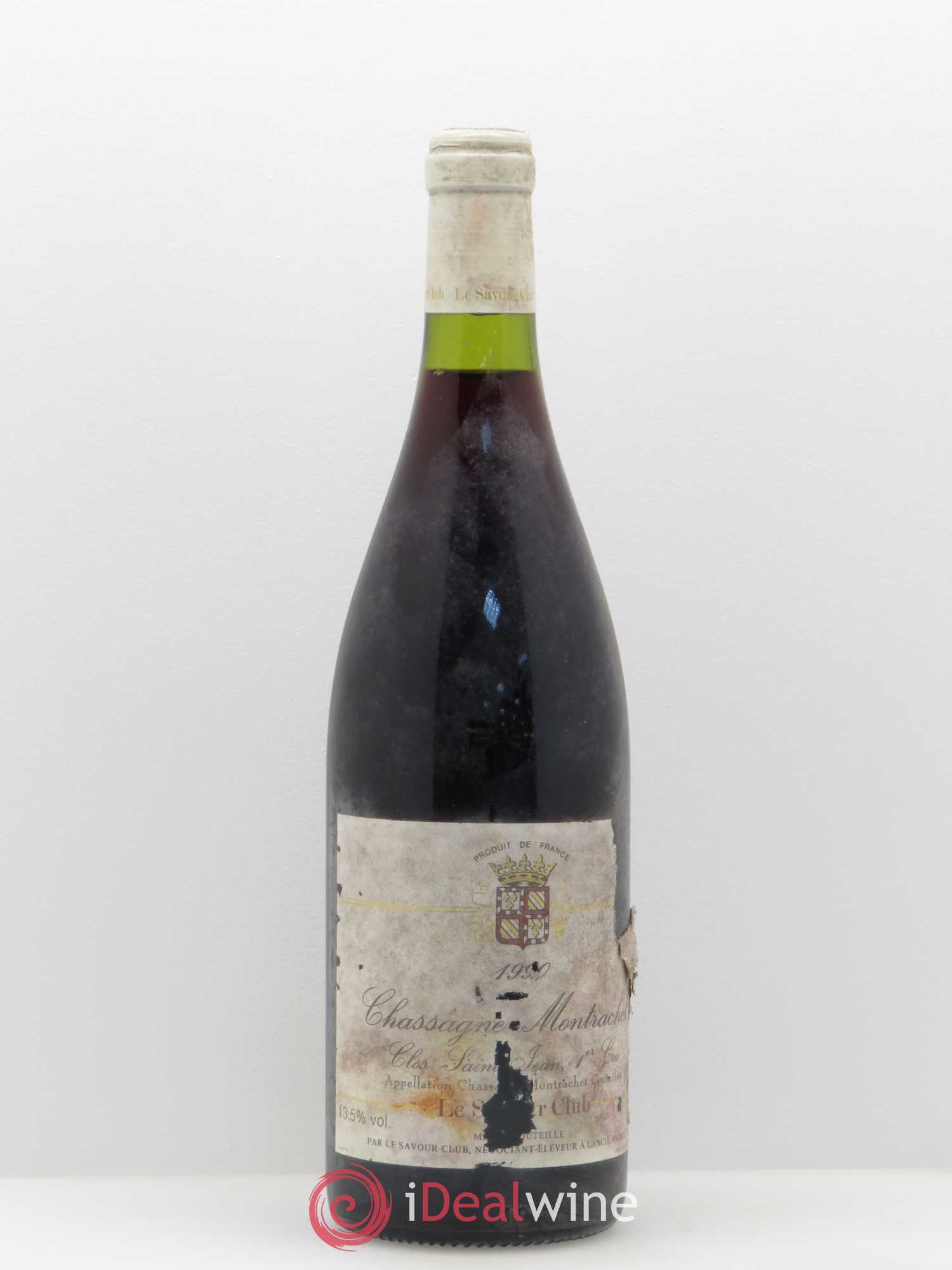 Chassagne-Montrachet 1er Cru Clos Saint Jean Savour Club 1990 - Posten von 1 Flasche - 0