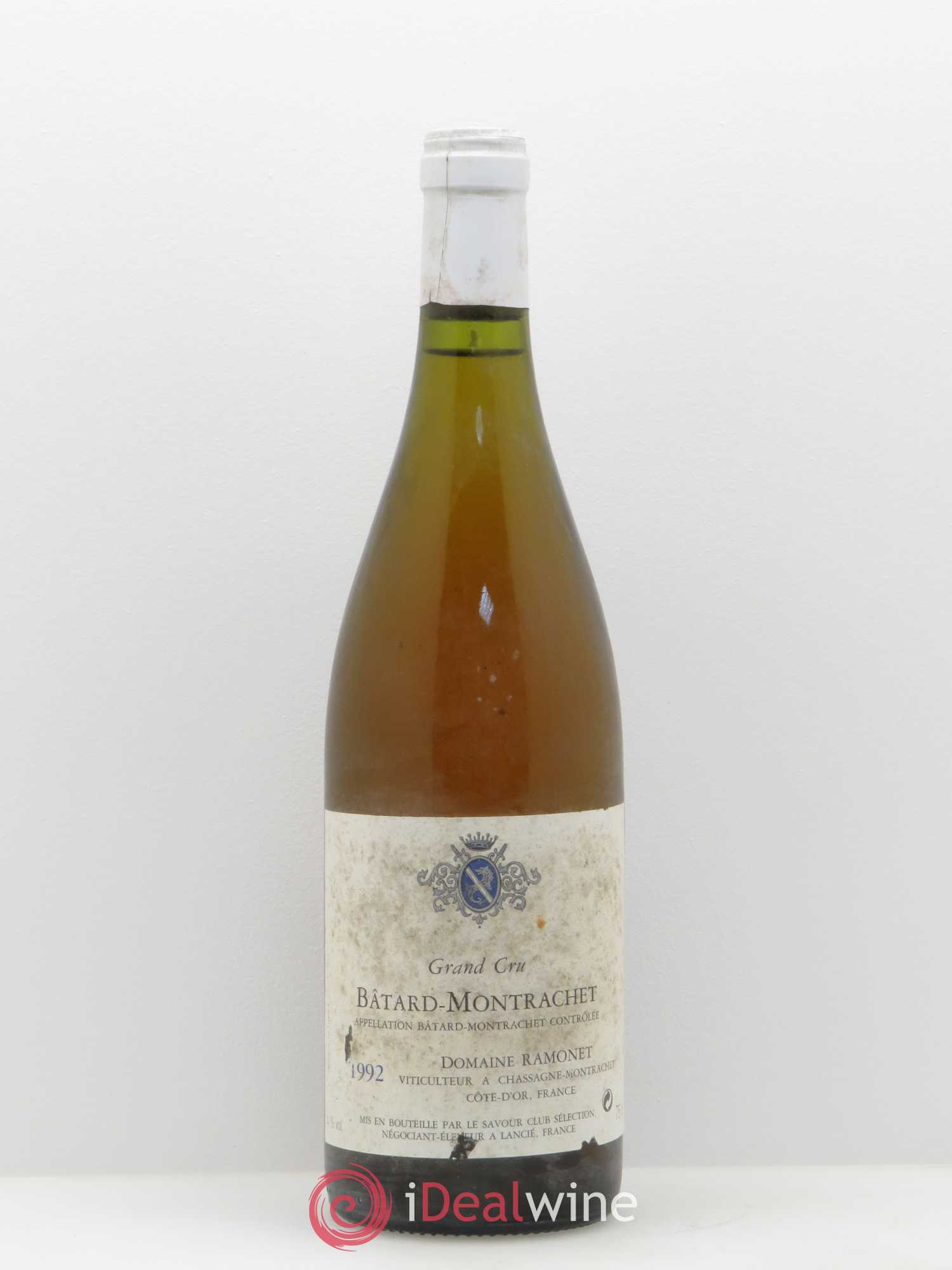 Bâtard-Montrachet Grand Cru Ramonet (Domaine) (Mise Savour Club) 1992 - Posten von 1 Flasche - 0