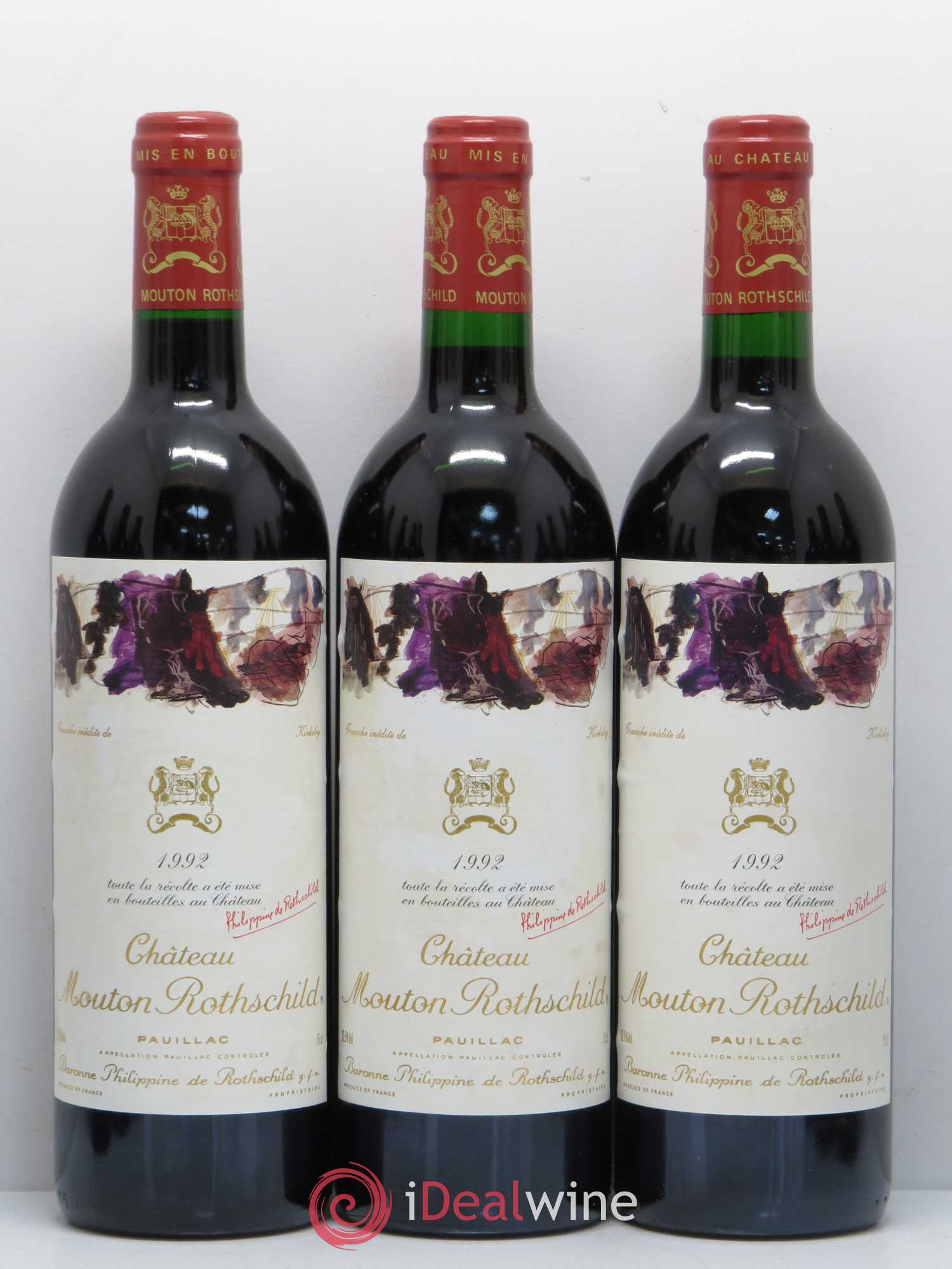Château Mouton Rothschild 1er Grand Cru Classé 1992 - Lot de 12 bouteilles - 2