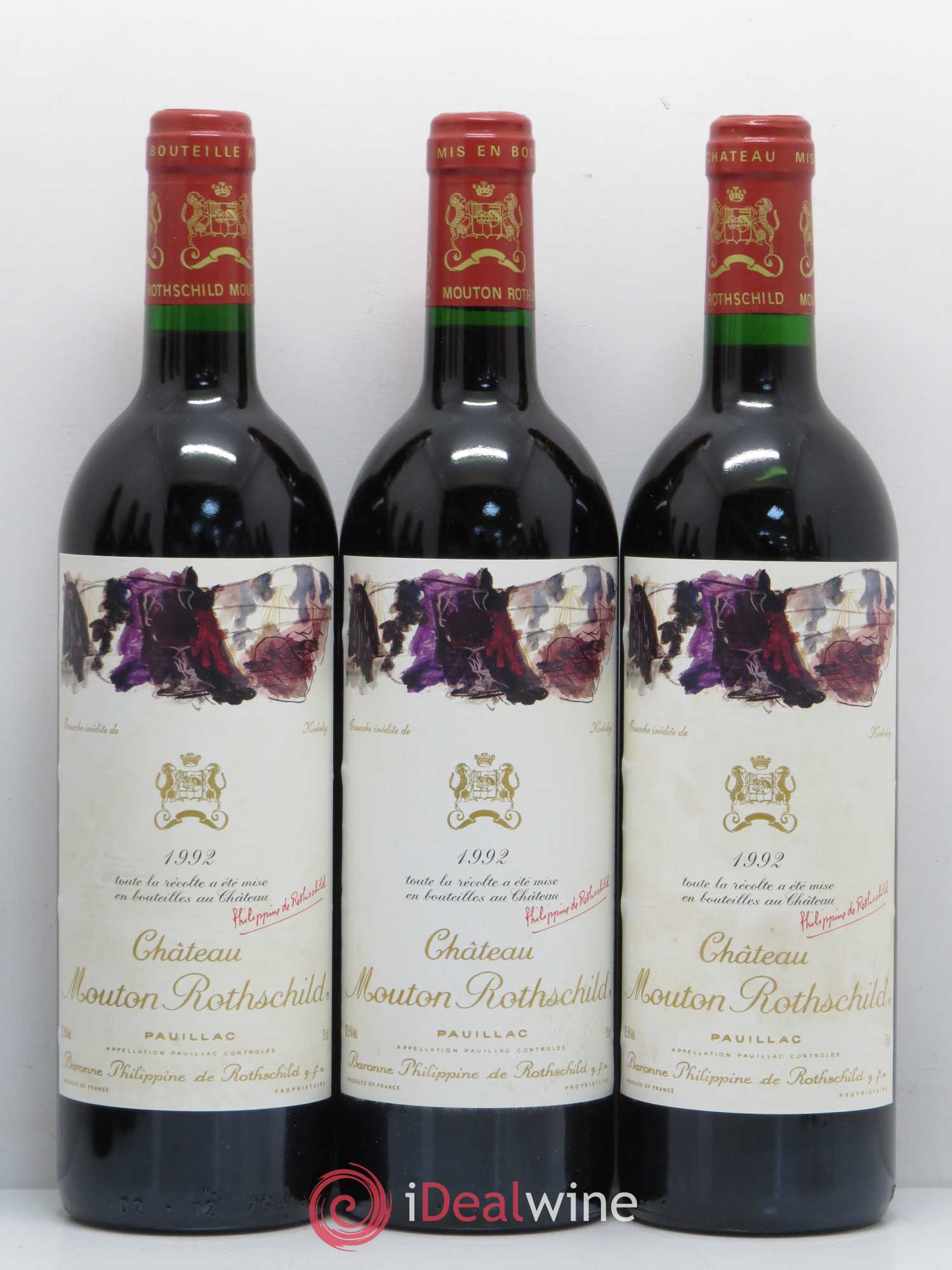 Château Mouton Rothschild 1er Grand Cru Classé 1992 - Lot de 12 bouteilles - 3