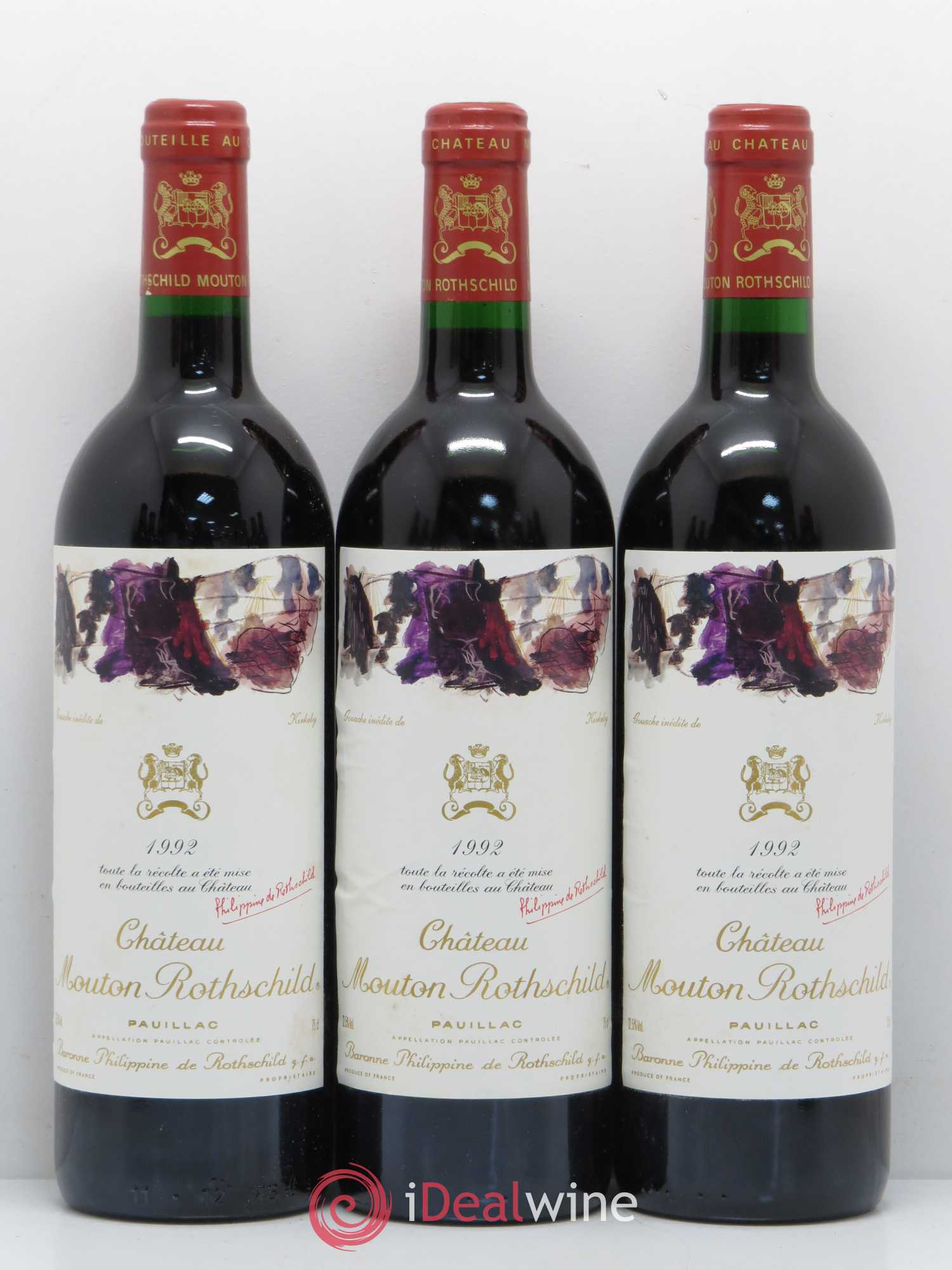 Château Mouton Rothschild 1er Grand Cru Classé 1992 - Lot de 12 bouteilles - 4
