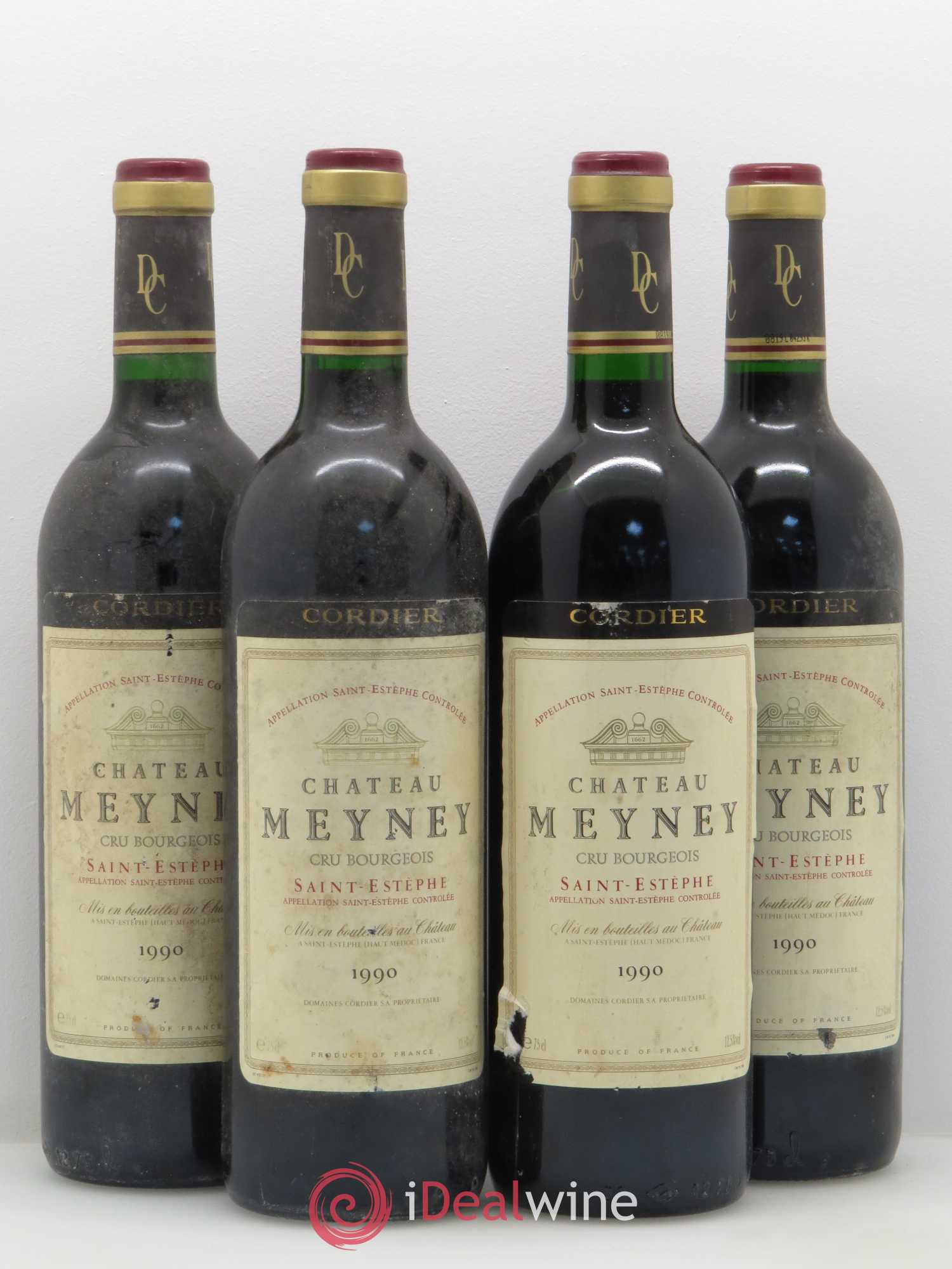 Château Meyney 1990 - Lot de 4 bouteilles - 0