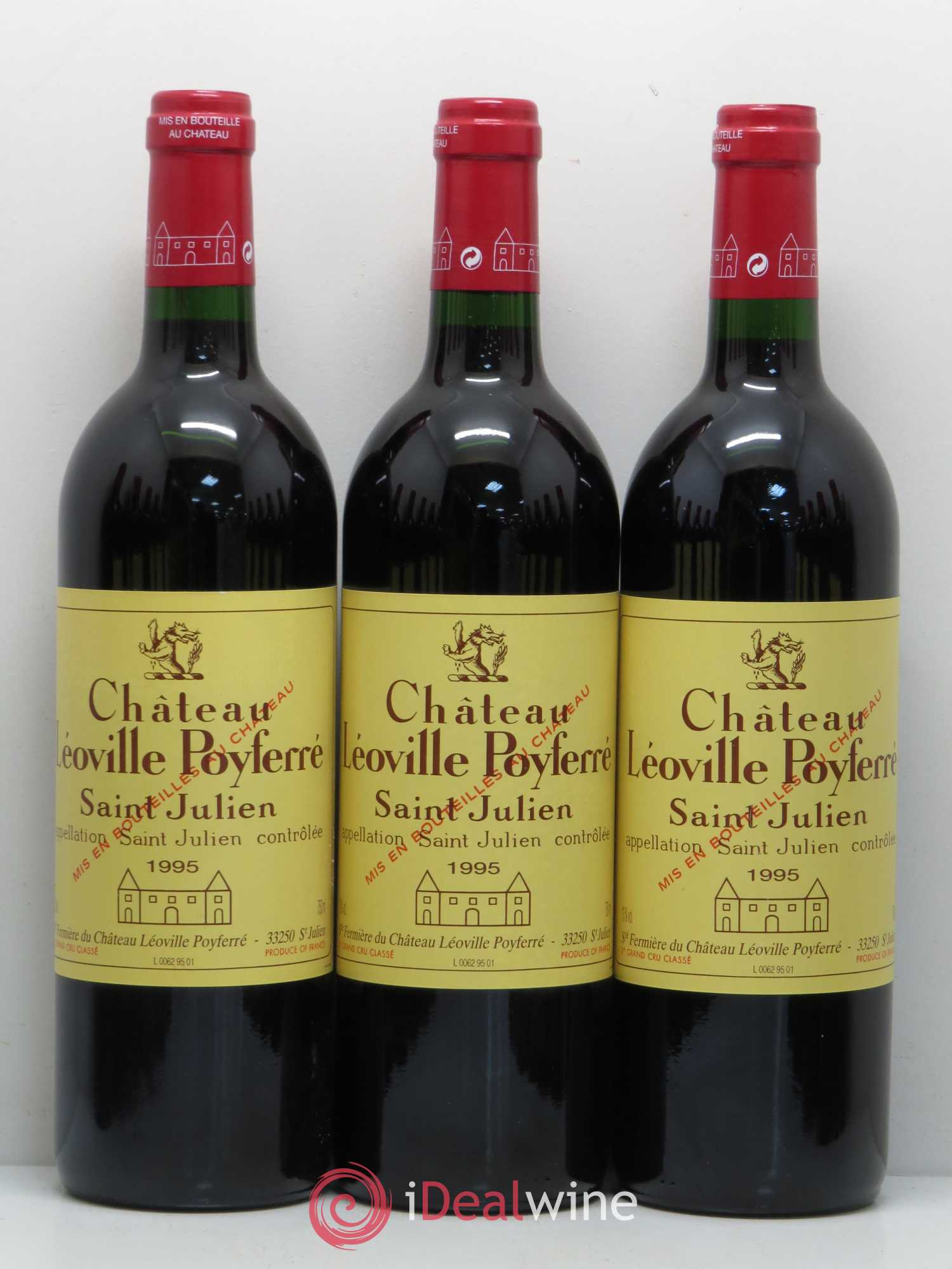 Château Léoville Poyferré 2ème Grand Cru Classé 1995 - Lot de 12 bouteilles - 1