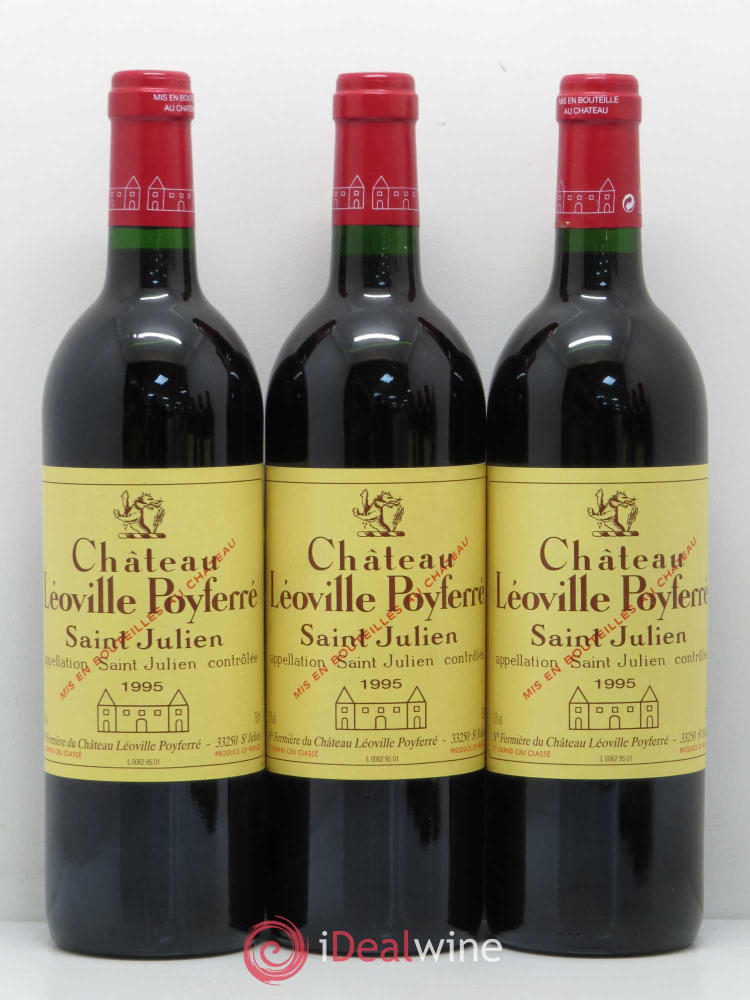 Château Léoville Poyferré 2ème Grand Cru Classé 1995 - Lot de 12 bouteilles - 4