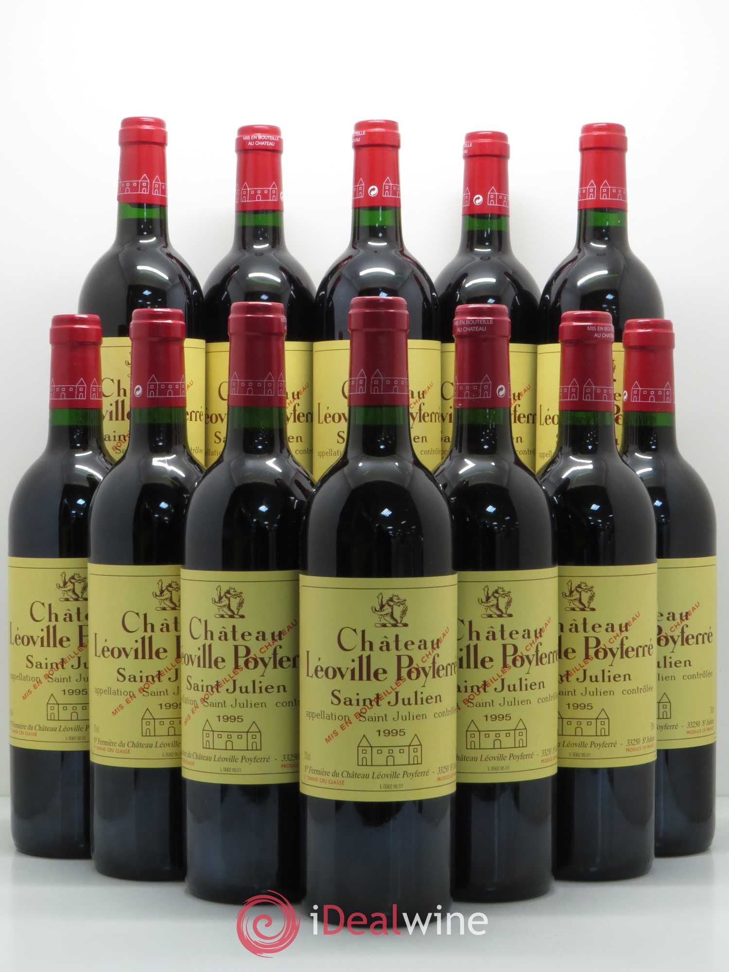 Château Léoville Poyferré 2ème Grand Cru Classé 1995 - Lot de 12 bouteilles - 0