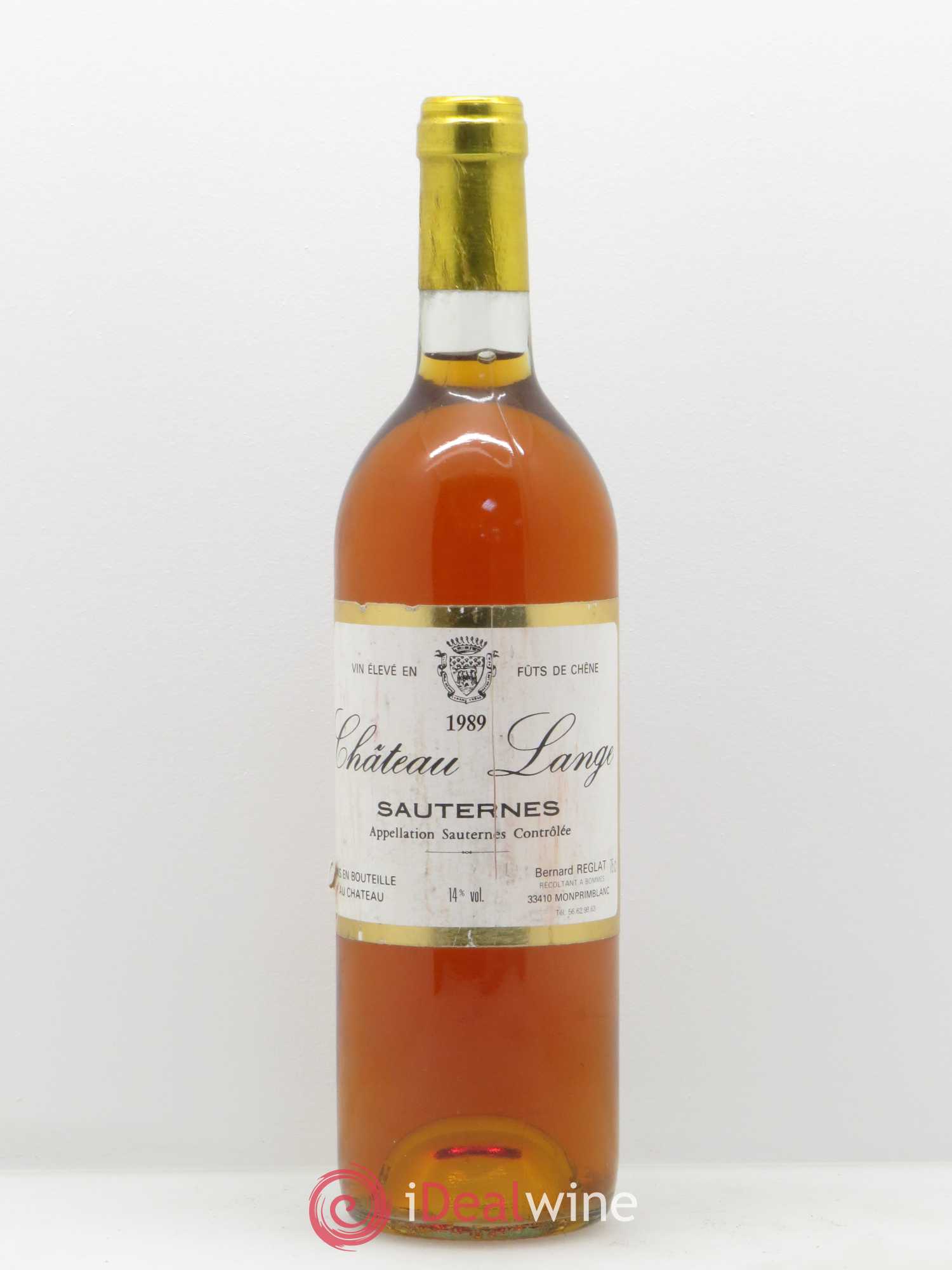 Sauternes Château Lange 1989 - Lotto di 1 bottiglia - 0