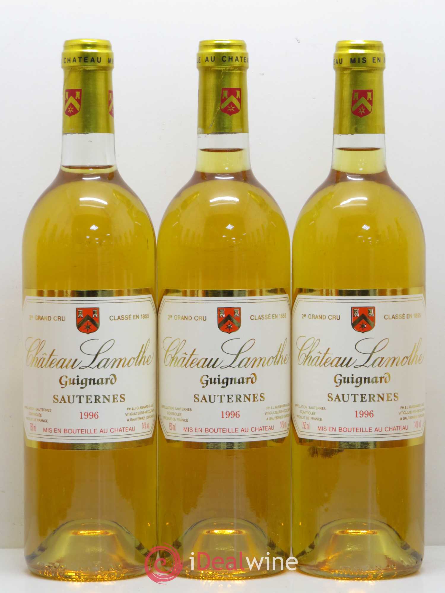 Château Lamothe Guignard 2ème Grand Cru Classé 1996 - Lotto di 12 bottiglie - 1