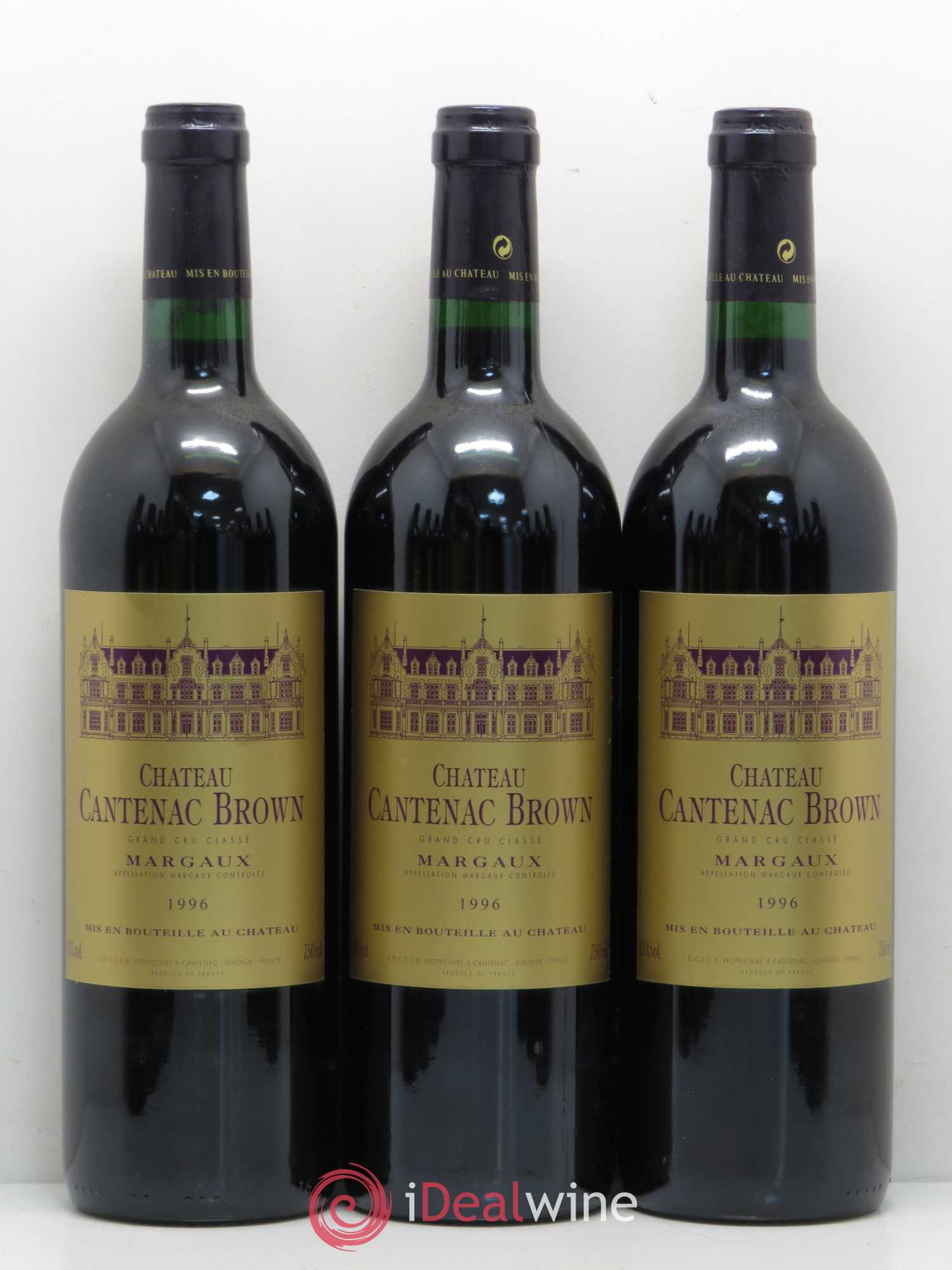 Château Cantenac Brown 3ème Grand Cru Classé 1996 - Lot de 12 bouteilles - 2