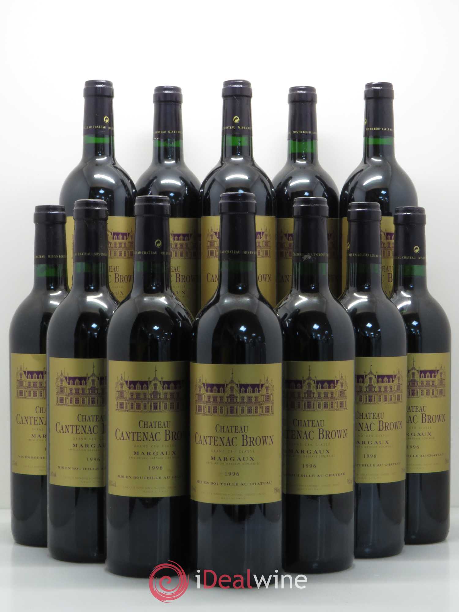 Château Cantenac Brown 3ème Grand Cru Classé 1996 - Lot de 12 bouteilles - 0