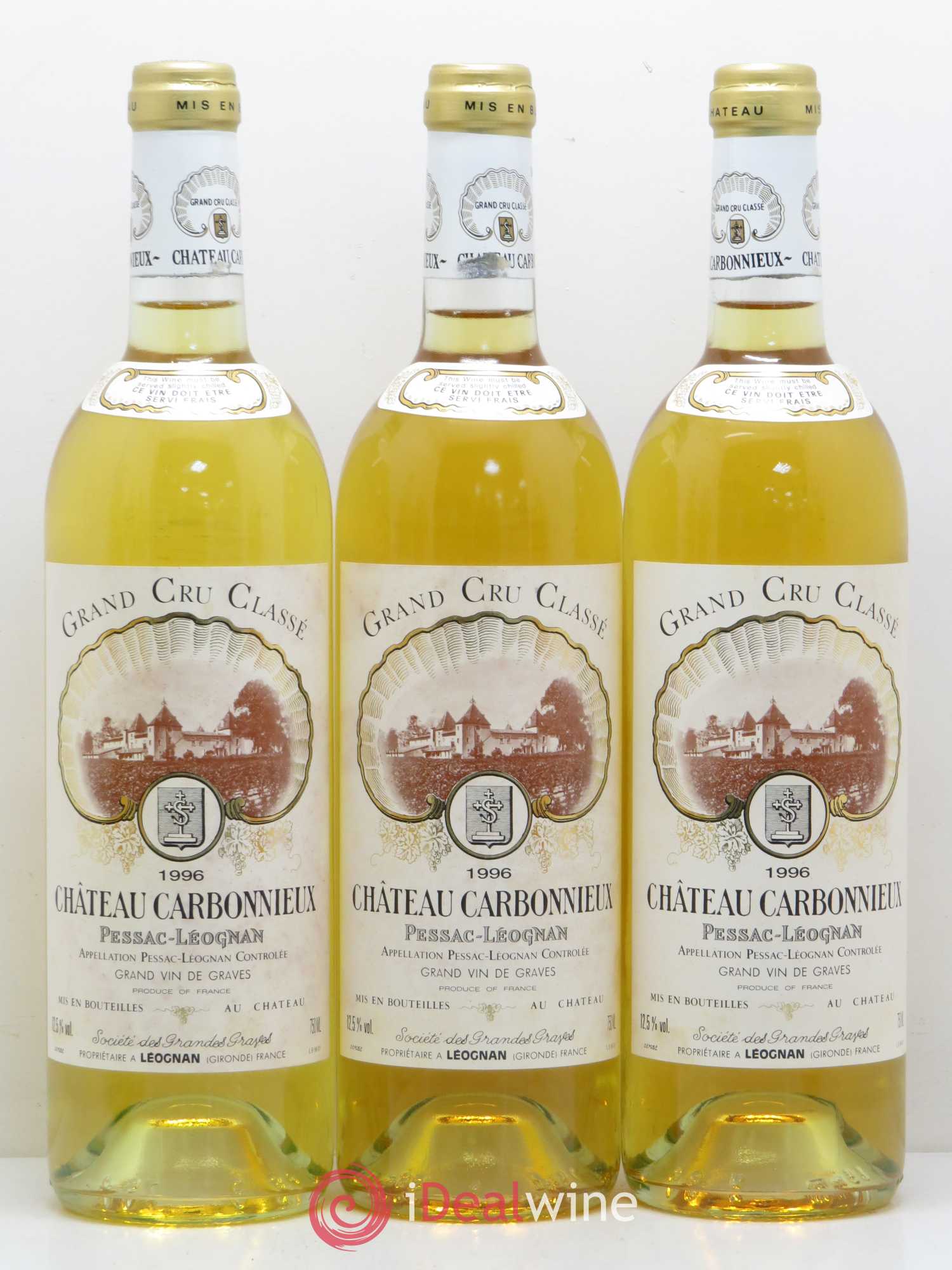 Château Carbonnieux Cru Classé de Graves 1996 - Lot de 12 bouteilles - 3