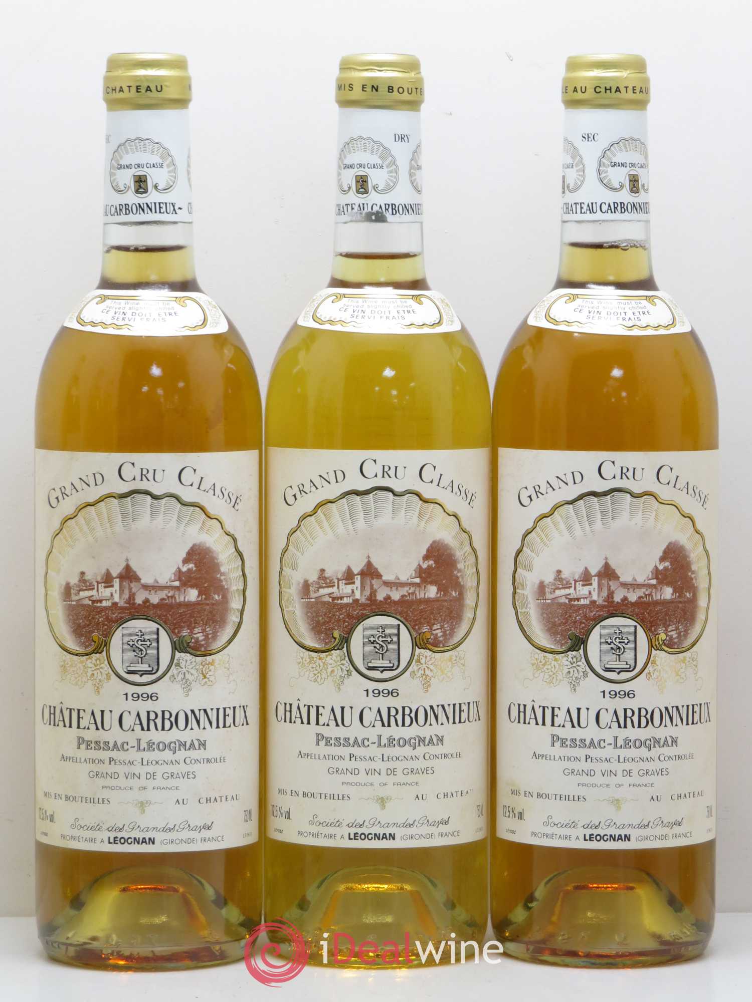 Château Carbonnieux Cru Classé de Graves 1996 - Lot de 12 bouteilles - 4