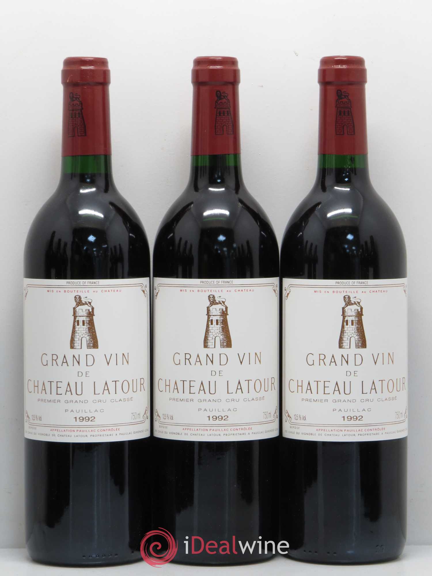 Château Latour 1er Grand Cru Classé 1992 - Lot de 12 bouteilles - 2