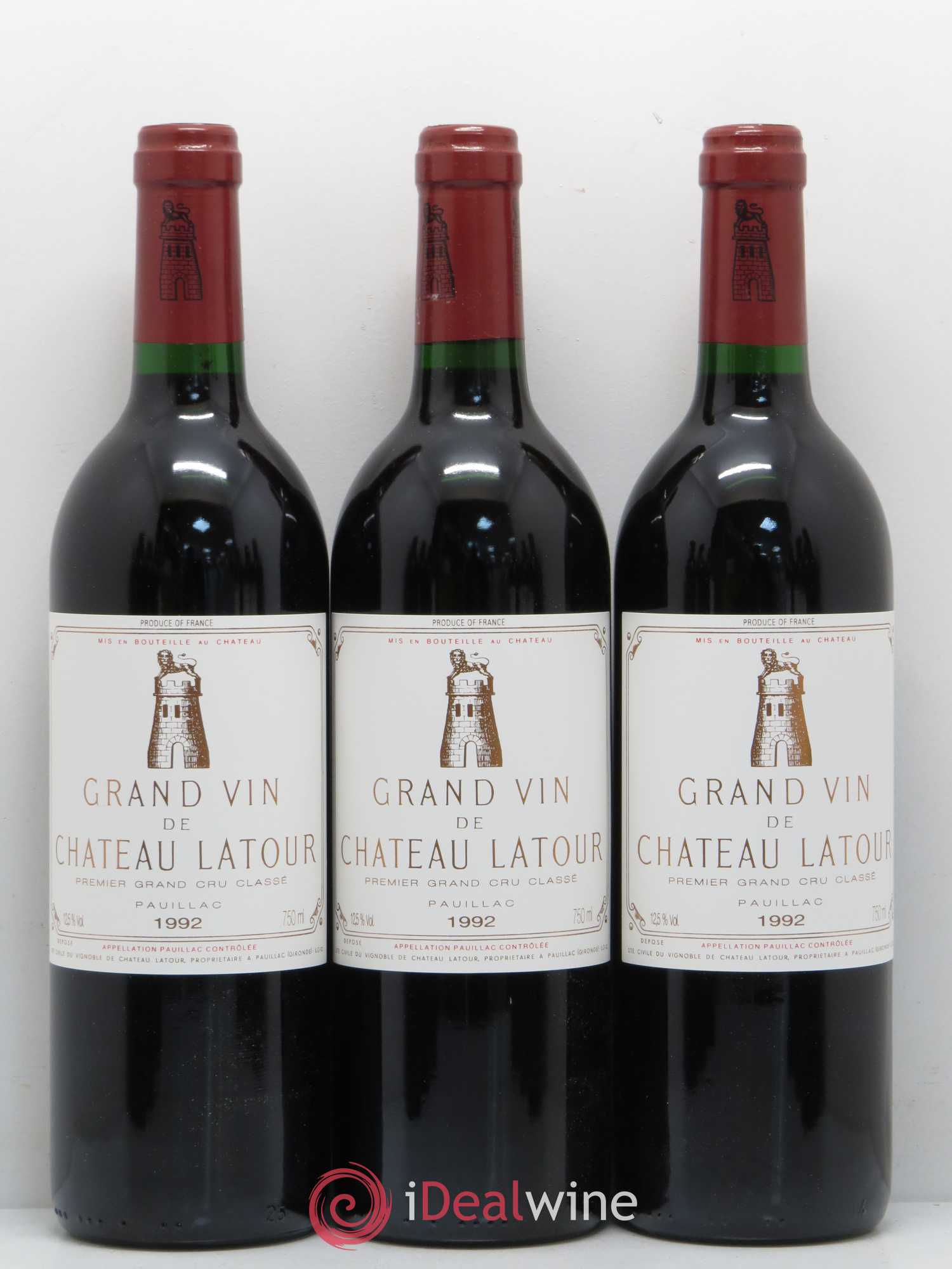 Château Latour 1er Grand Cru Classé 1992 - Lot de 12 bouteilles - 4