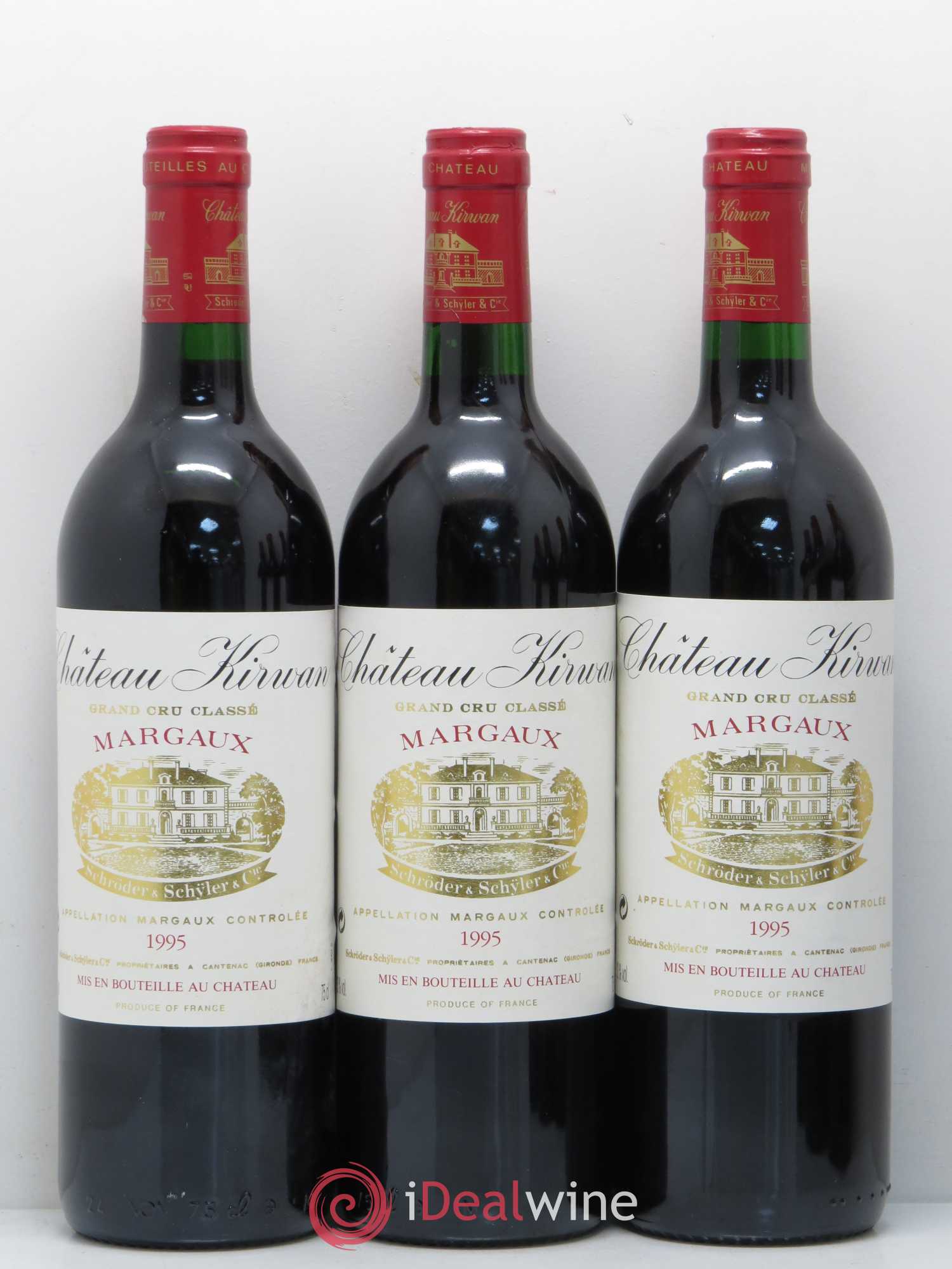 Château Kirwan 3ème Grand Cru Classé 1995 - Lot de 12 bouteilles - 3