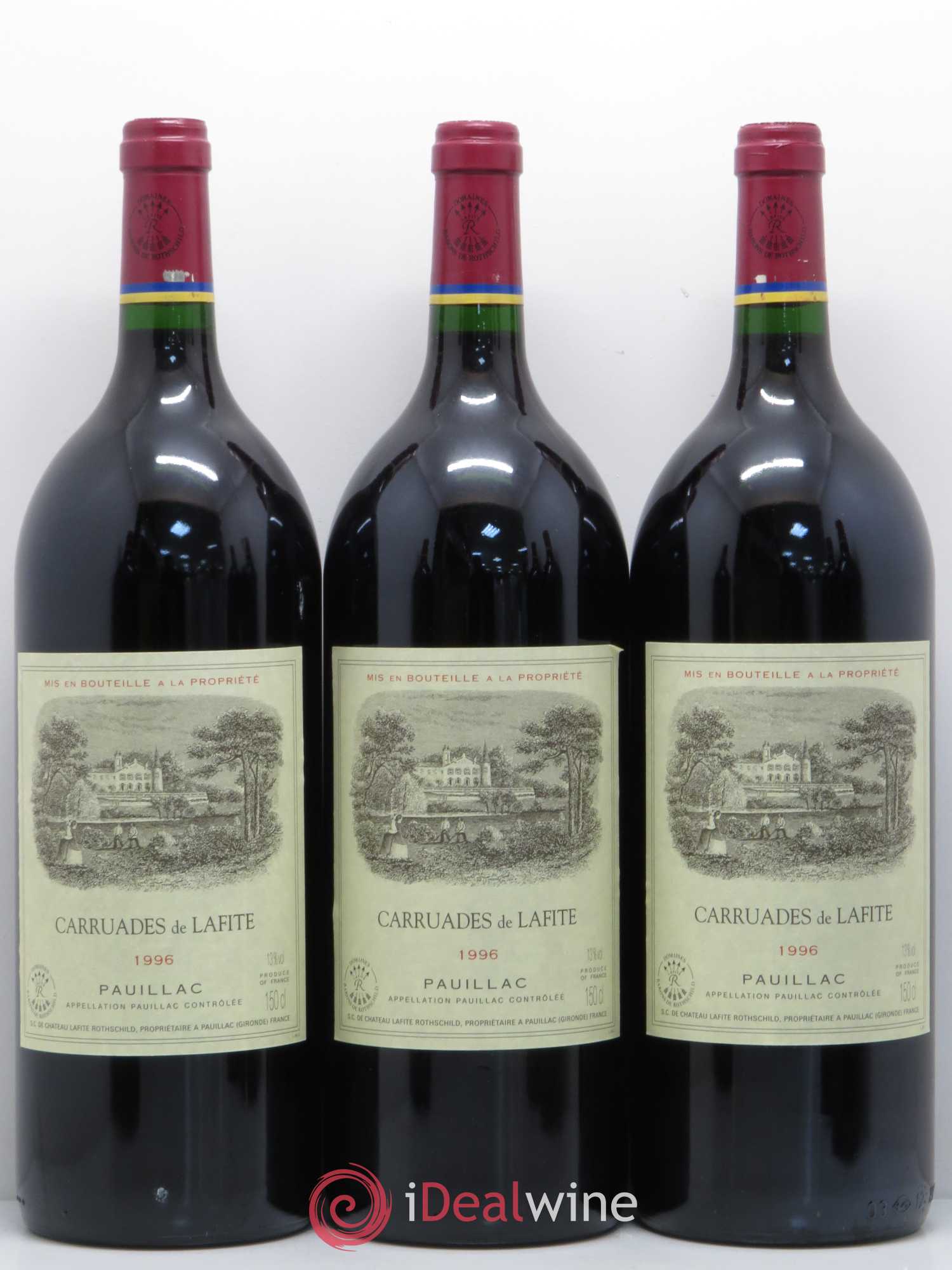 Carruades de Lafite Rothschild Second Vin 1996 - Lot de 6 magnums - 1