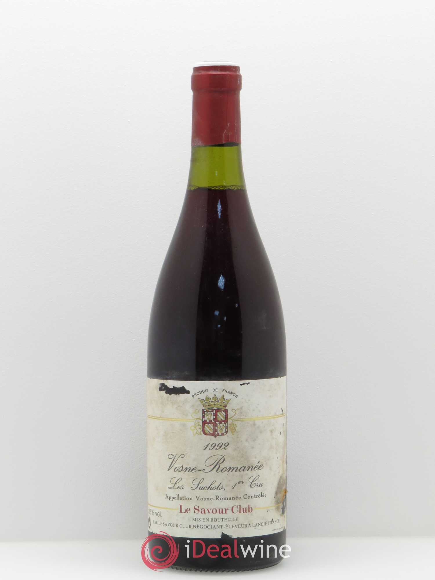 Vosne-Romanée 1er Cru Les Suchots Savour Club 1992 - Lot de 1 bouteille - 0