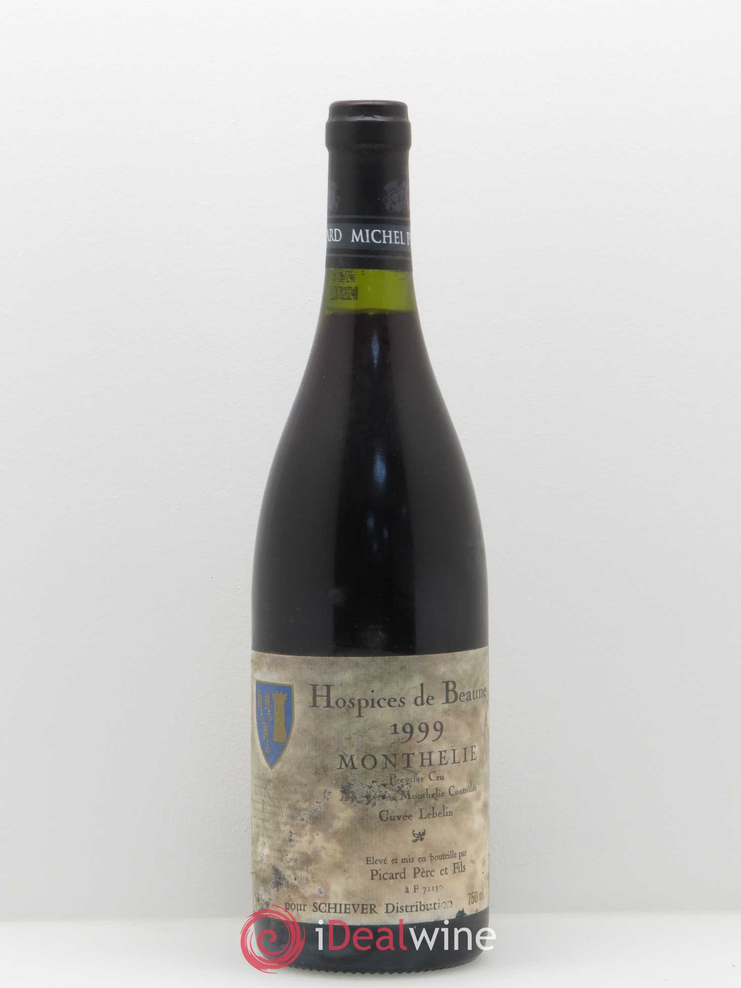 Bourgogne Hospices de Beaune Monthélie 1er Cru Domaine Picard Père et Fils 1999 - Posten von 1 Flasche - 0