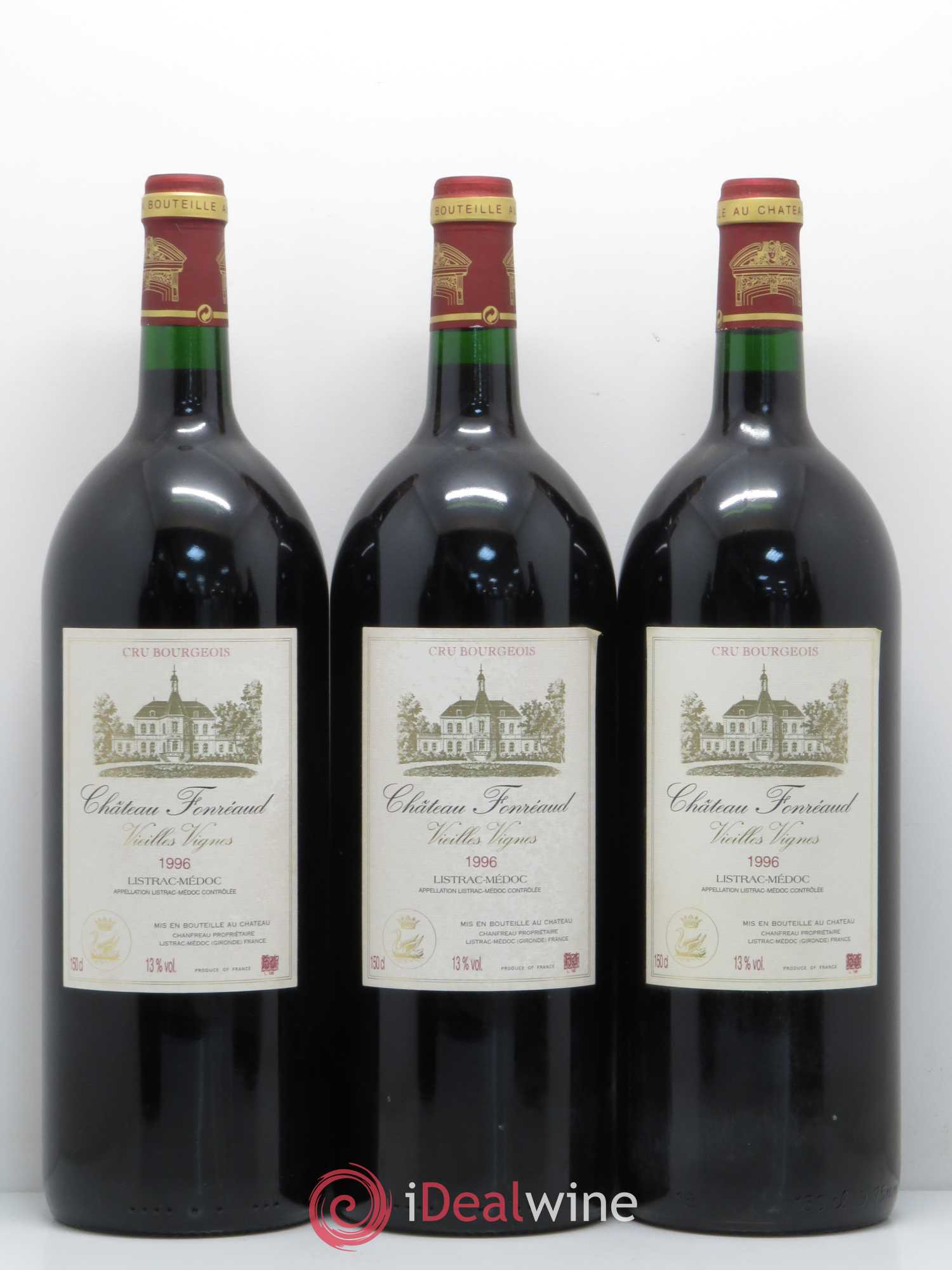 Château Fonréaud Cru Bourgeois 1996 - Posten von 6 Magnum - 2