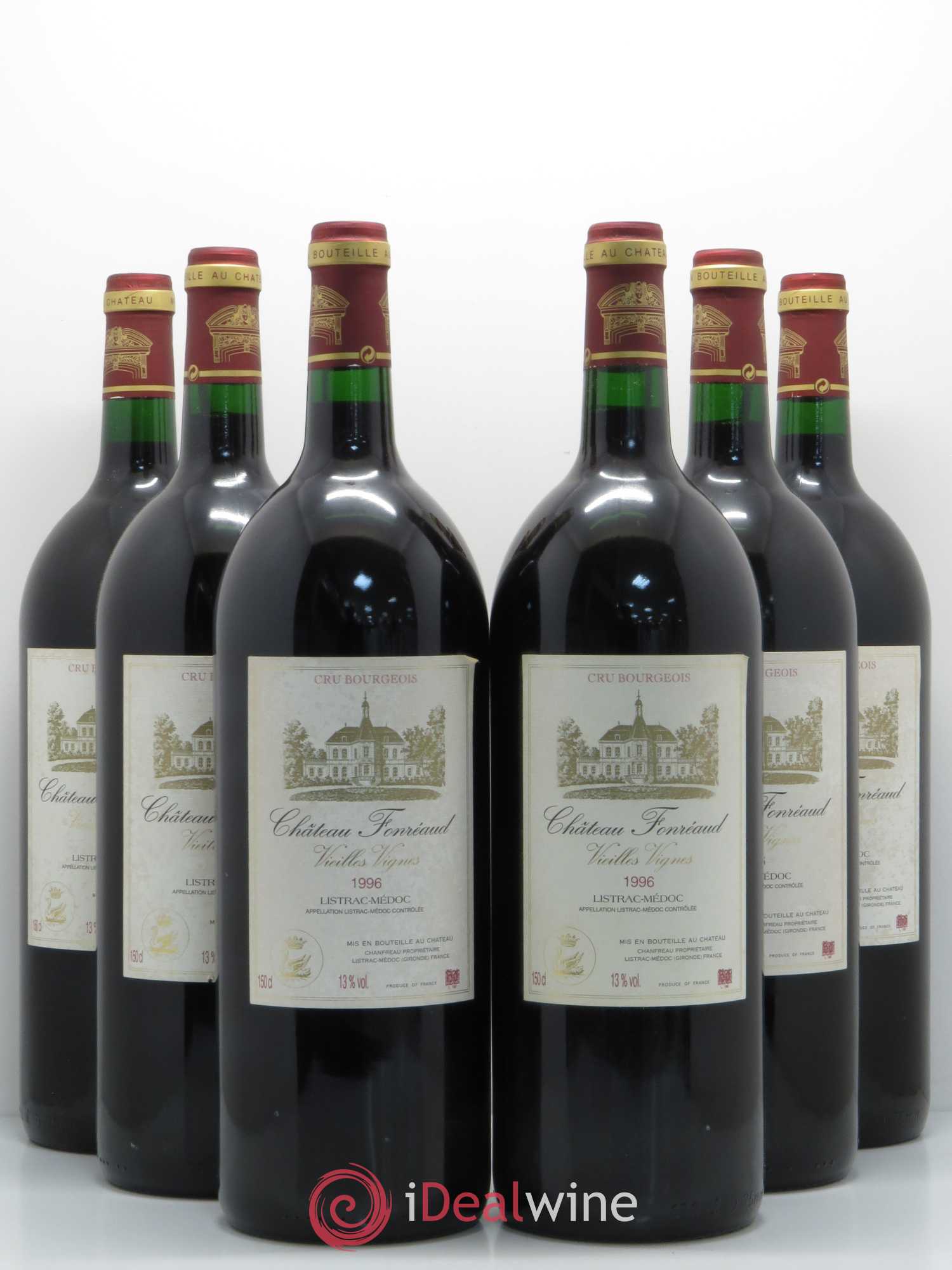 Château Fonréaud Cru Bourgeois 1996 - Posten von 6 Magnum - 0